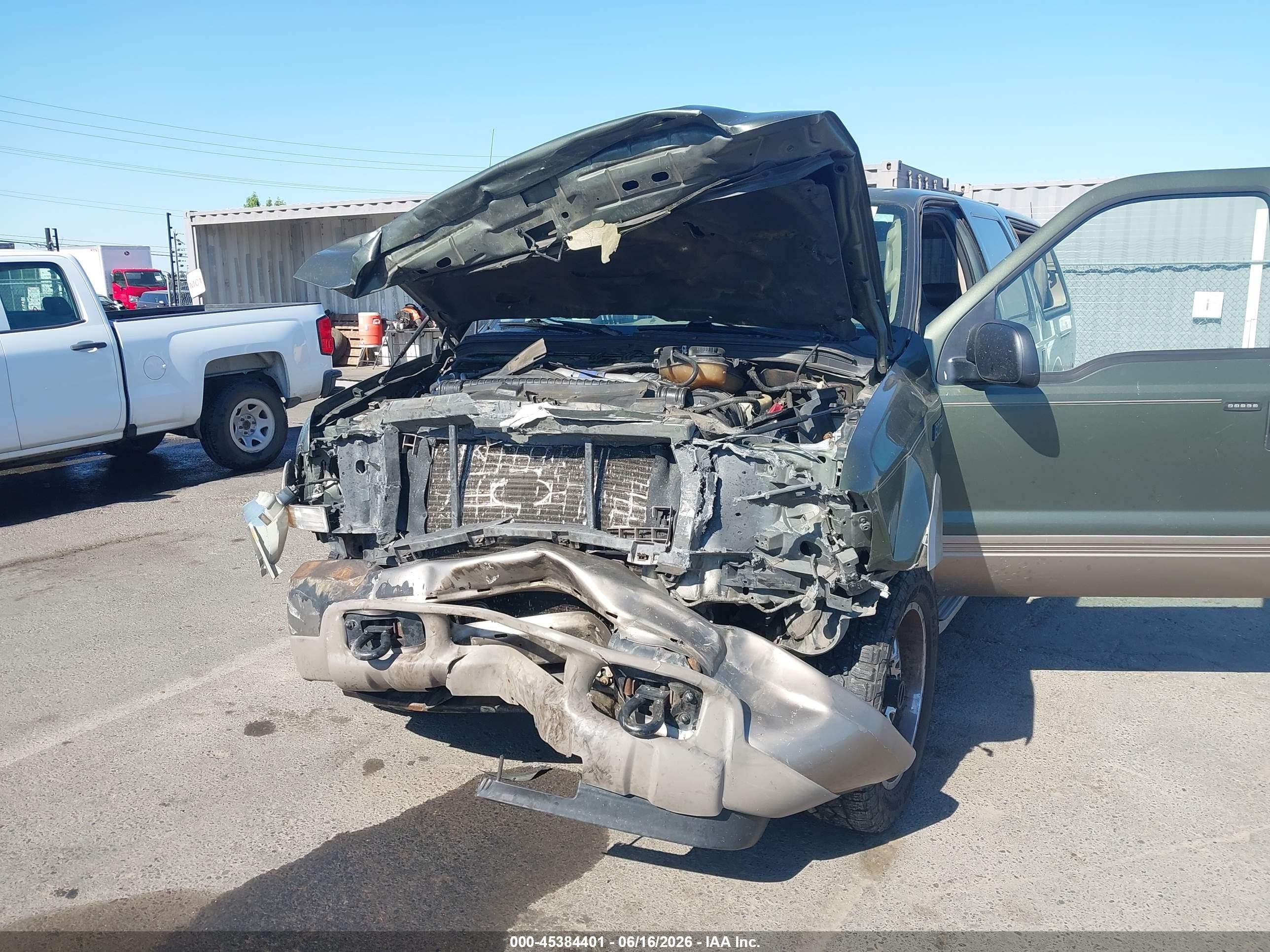 2003 Ford Excursion Eddie Bauer Зеленый vin: 1FMSU45P83EC08267