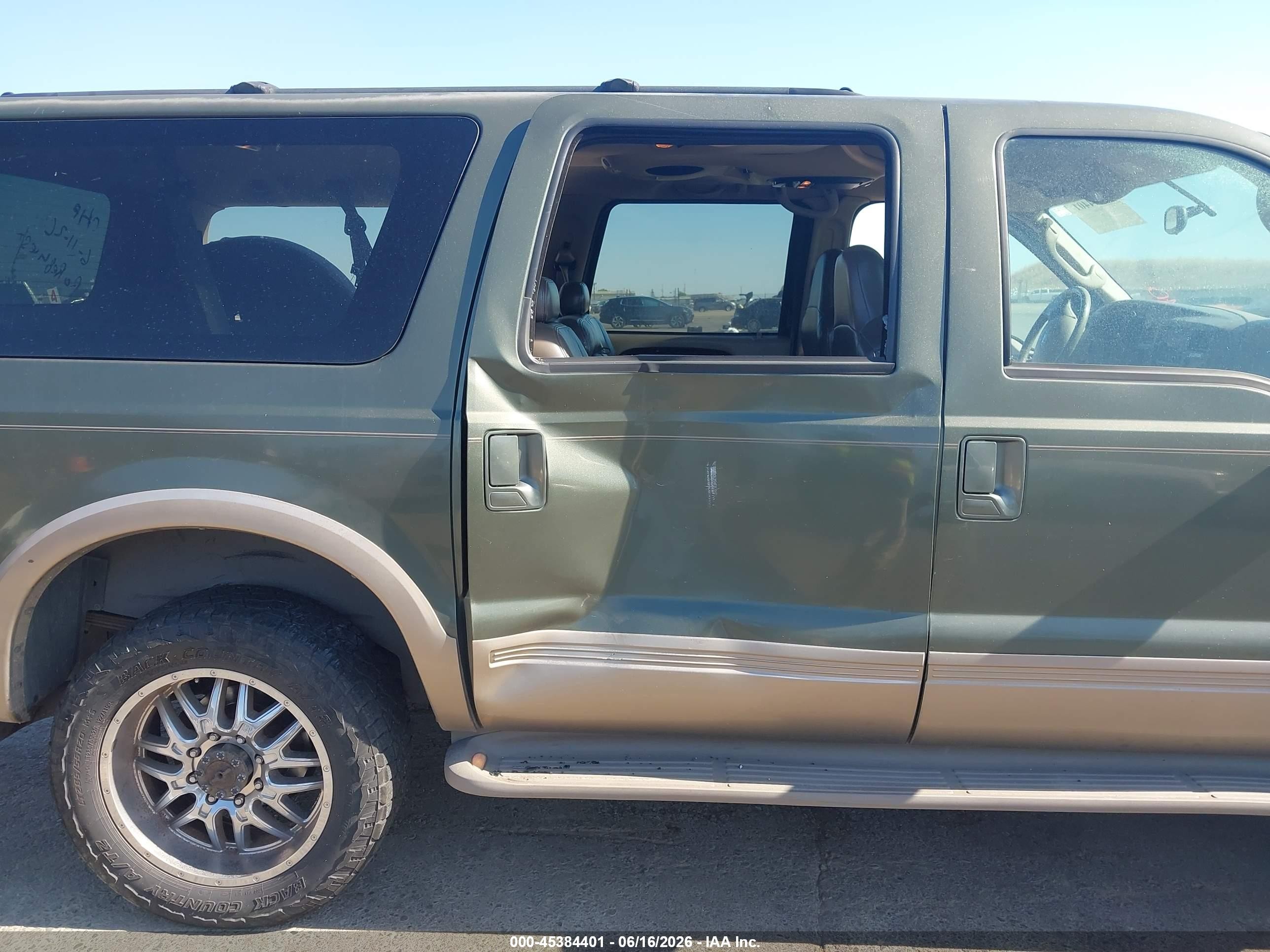 2003 Ford Excursion Eddie Bauer Зеленый vin: 1FMSU45P83EC08267