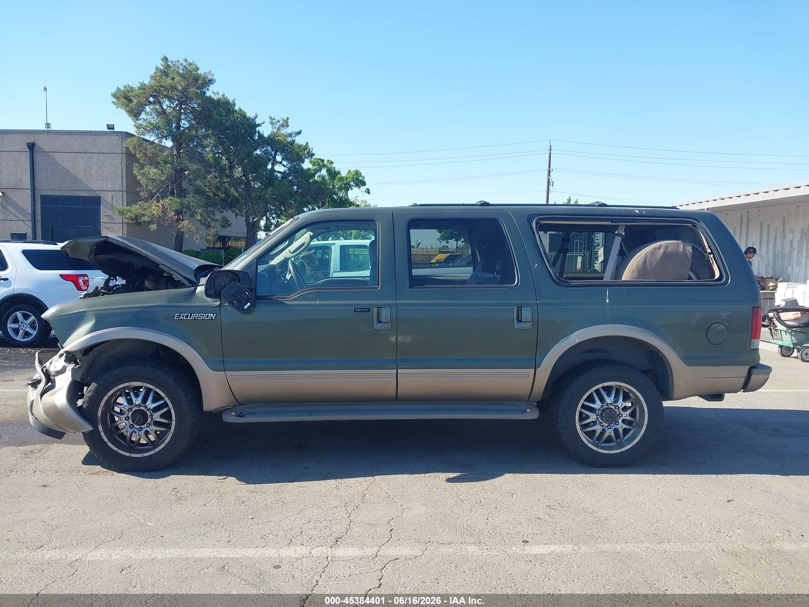 2003 Ford Excursion Eddie Bauer Зеленый vin: 1FMSU45P83EC08267