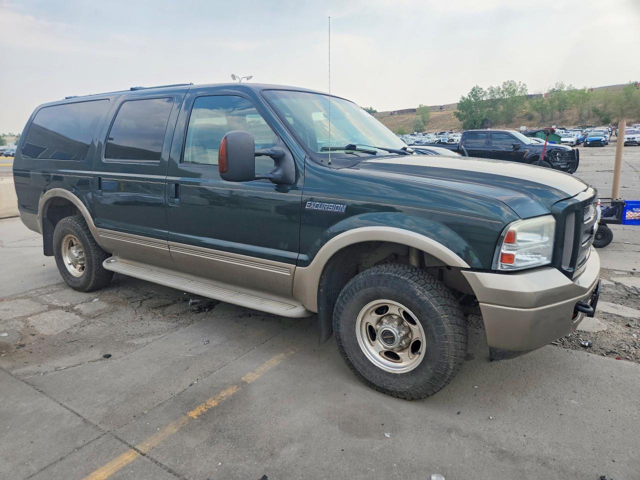 2005 Ford Excursion Eddie Bauer Green vin: 1FMSU45P85EA44828