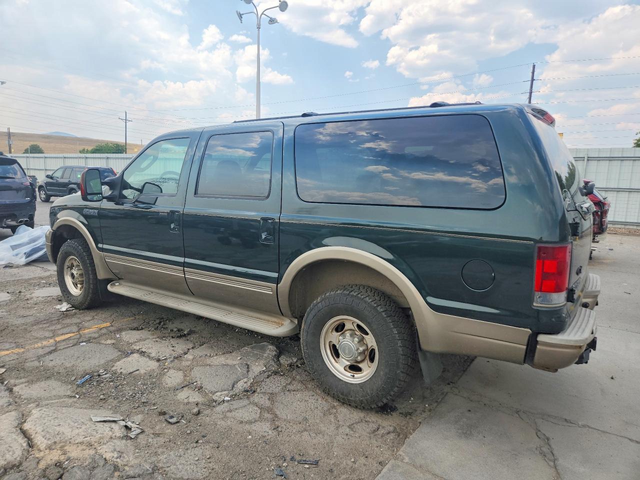 2005 Ford Excursion Eddie Bauer Green vin: 1FMSU45P85EA44828