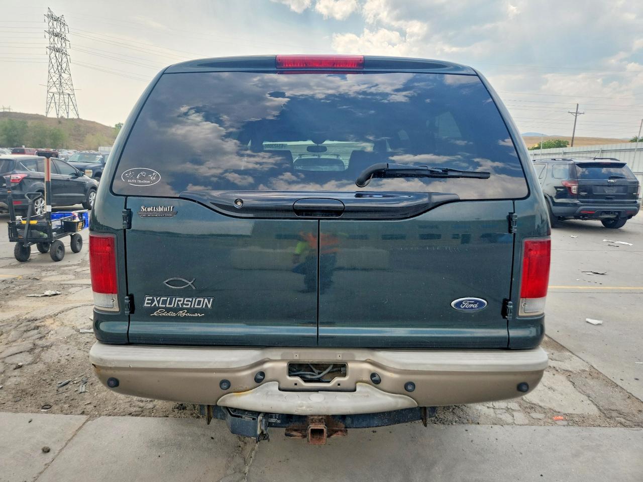 2005 Ford Excursion Eddie Bauer Green vin: 1FMSU45P85EA44828