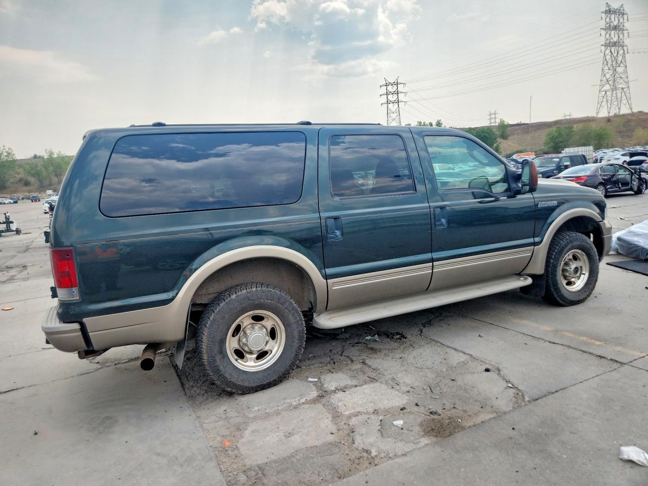 2005 Ford Excursion Eddie Bauer Green vin: 1FMSU45P85EA44828