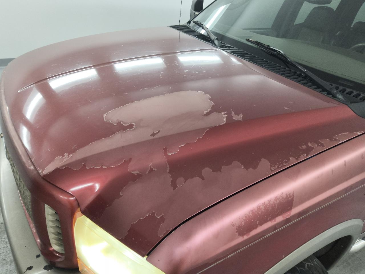 2003 Ford Excursion Eddie Bauer Brown vin: 1FMSU45P93EC17687 Damage: Hood, Peeling, > 12 Inches