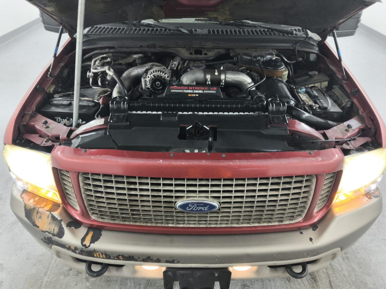 2003 Ford Excursion Eddie Bauer Brown vin: 1FMSU45P93EC17687 Damage: Fluid Level Coolant, Low Fluid, Unacceptable