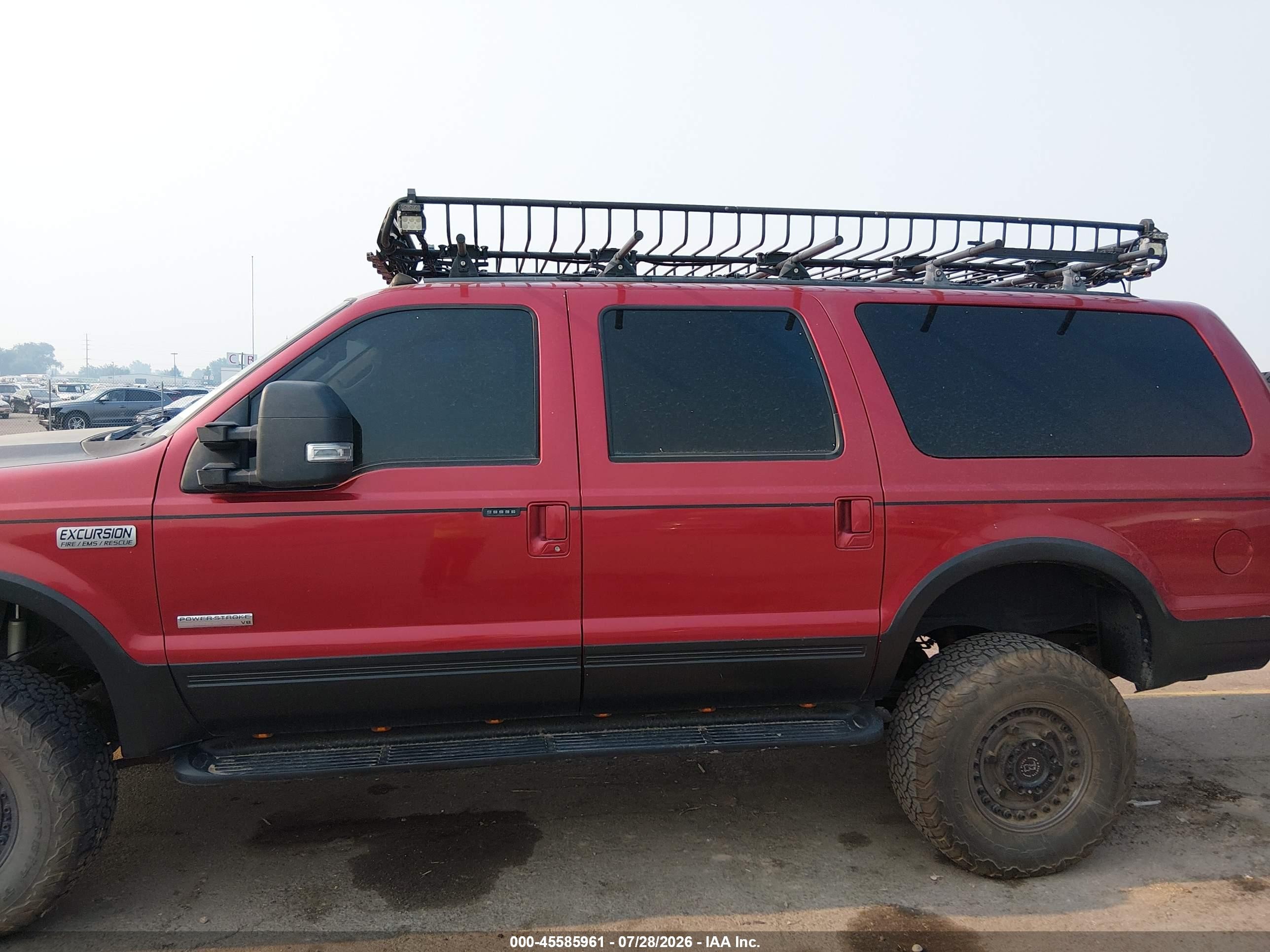 2005 Ford Excursion Eddie Bauer Красный vin: 1FMSU45P95ED40330