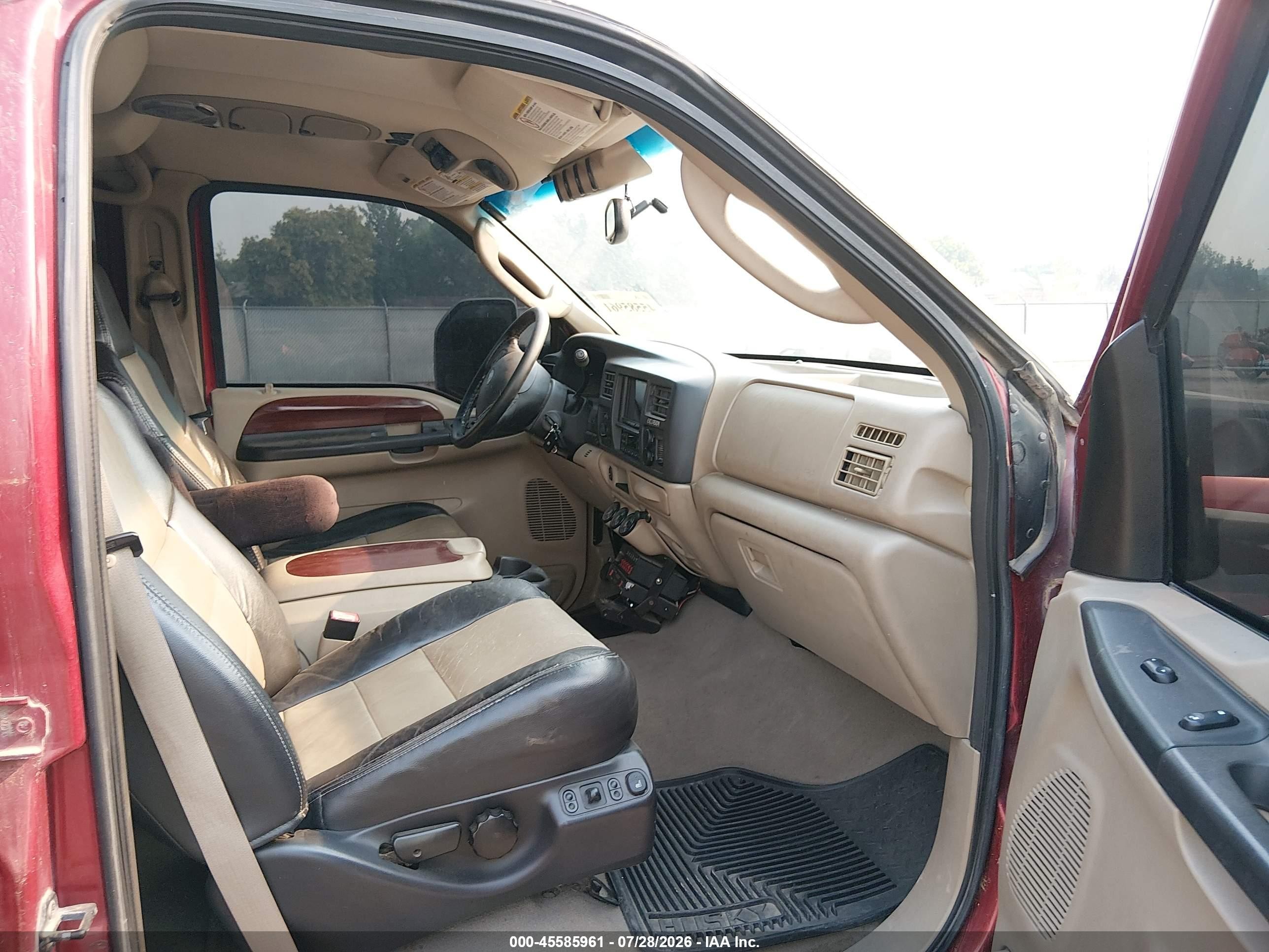2005 Ford Excursion Eddie Bauer Красный vin: 1FMSU45P95ED40330
