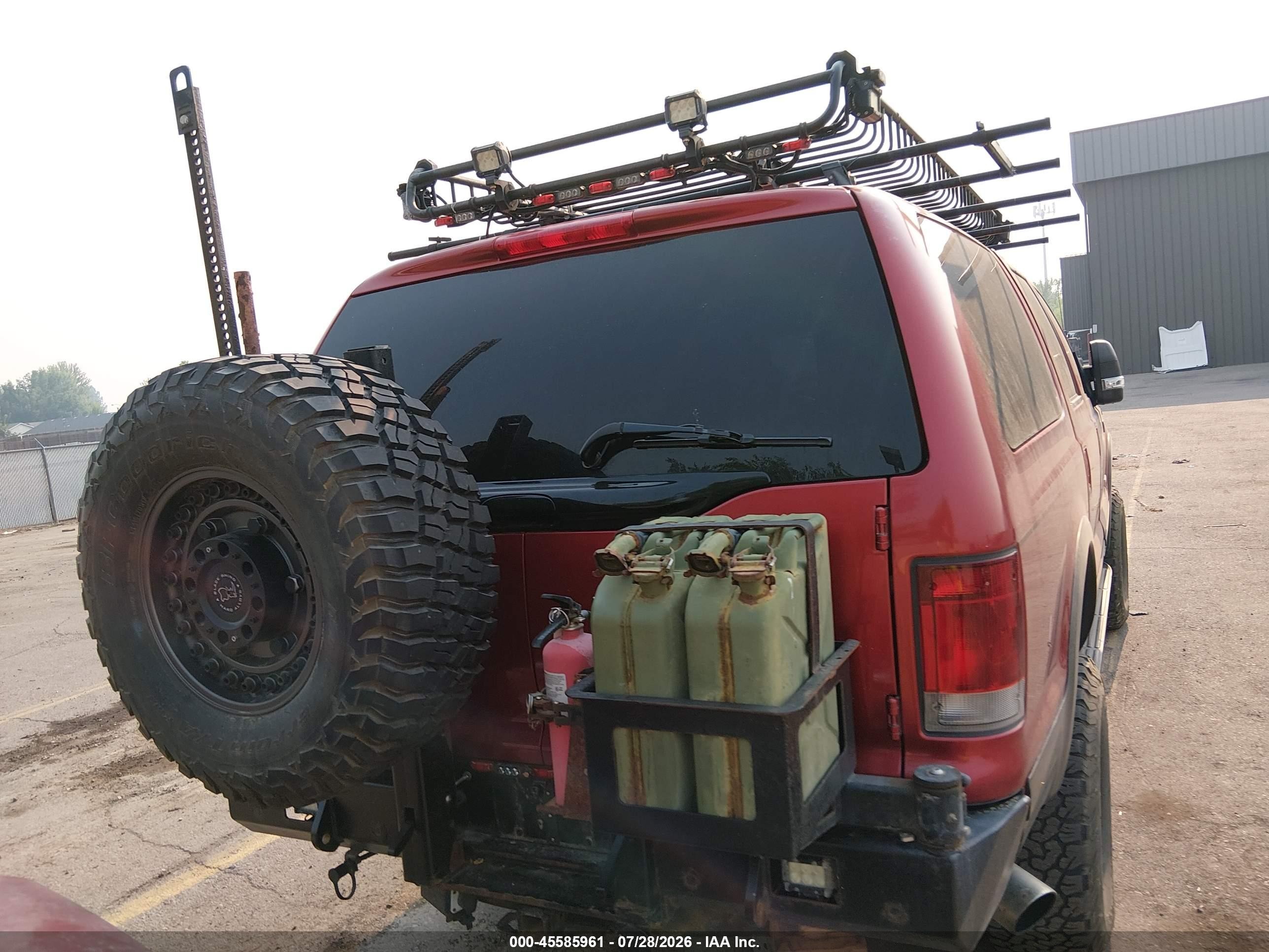 2005 Ford Excursion Eddie Bauer Красный vin: 1FMSU45P95ED40330