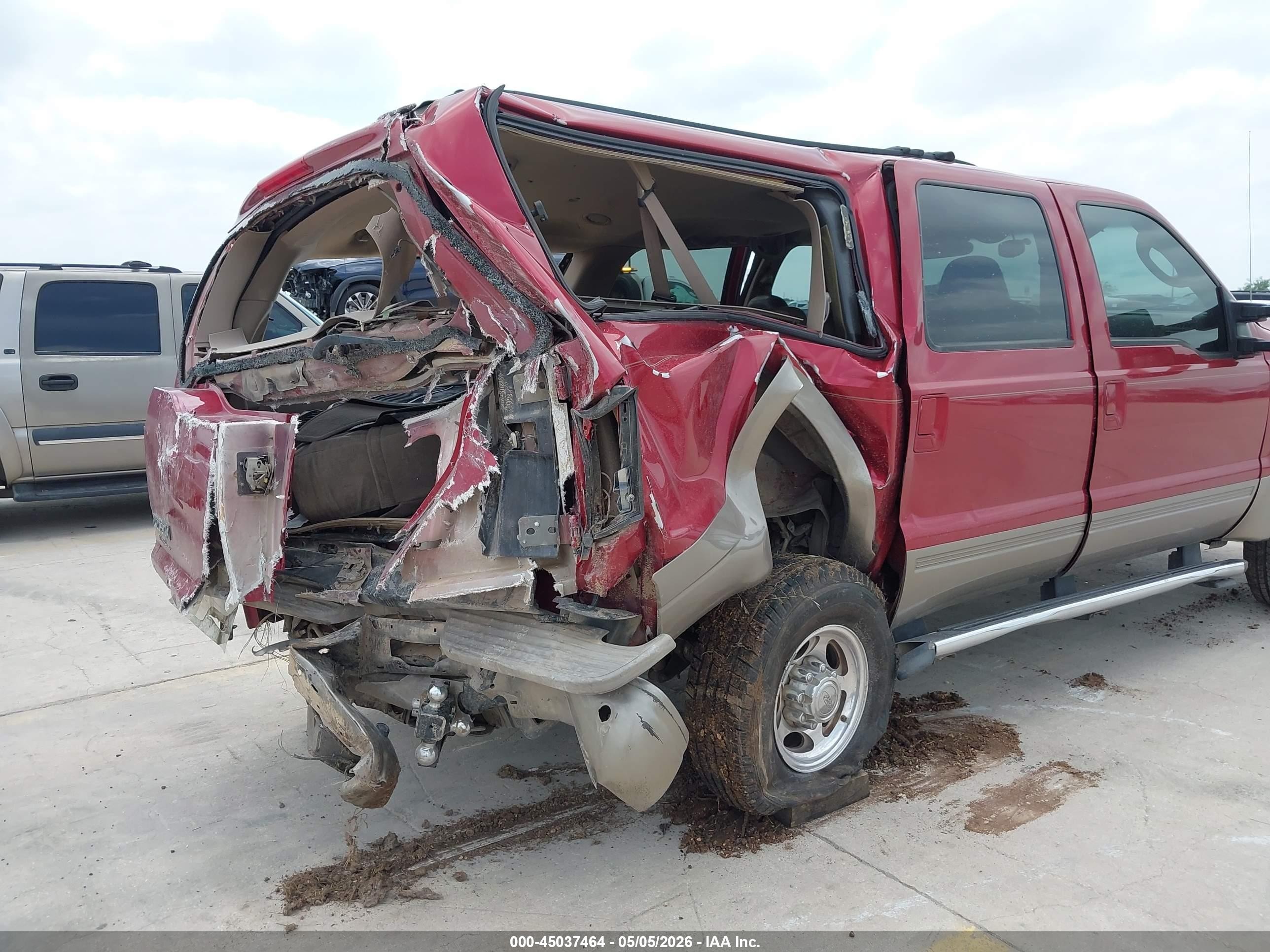2004 Ford Excursion Eddie Bauer Red vin: 1FMSU45PX4EA91230