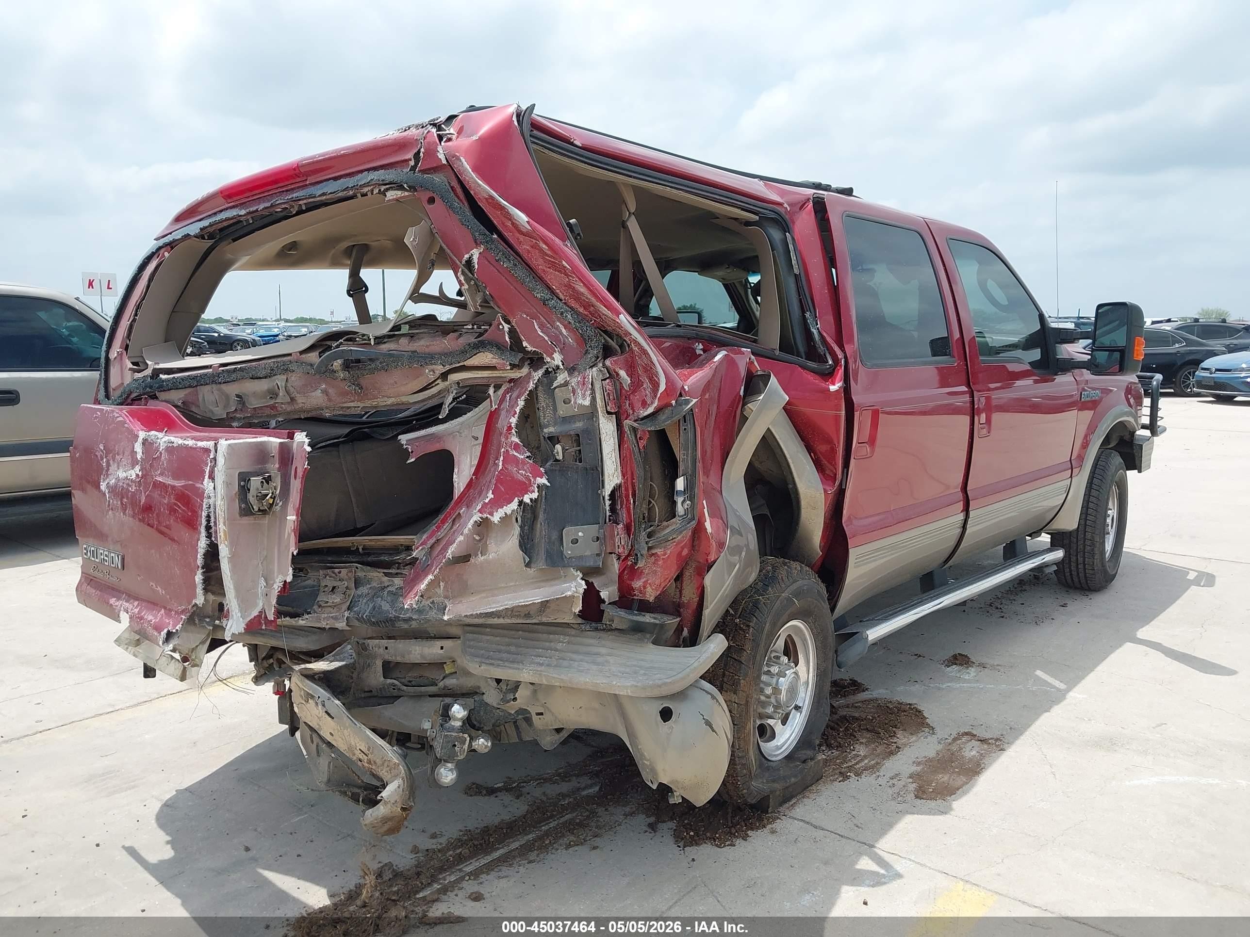 2004 Ford Excursion Eddie Bauer Red vin: 1FMSU45PX4EA91230