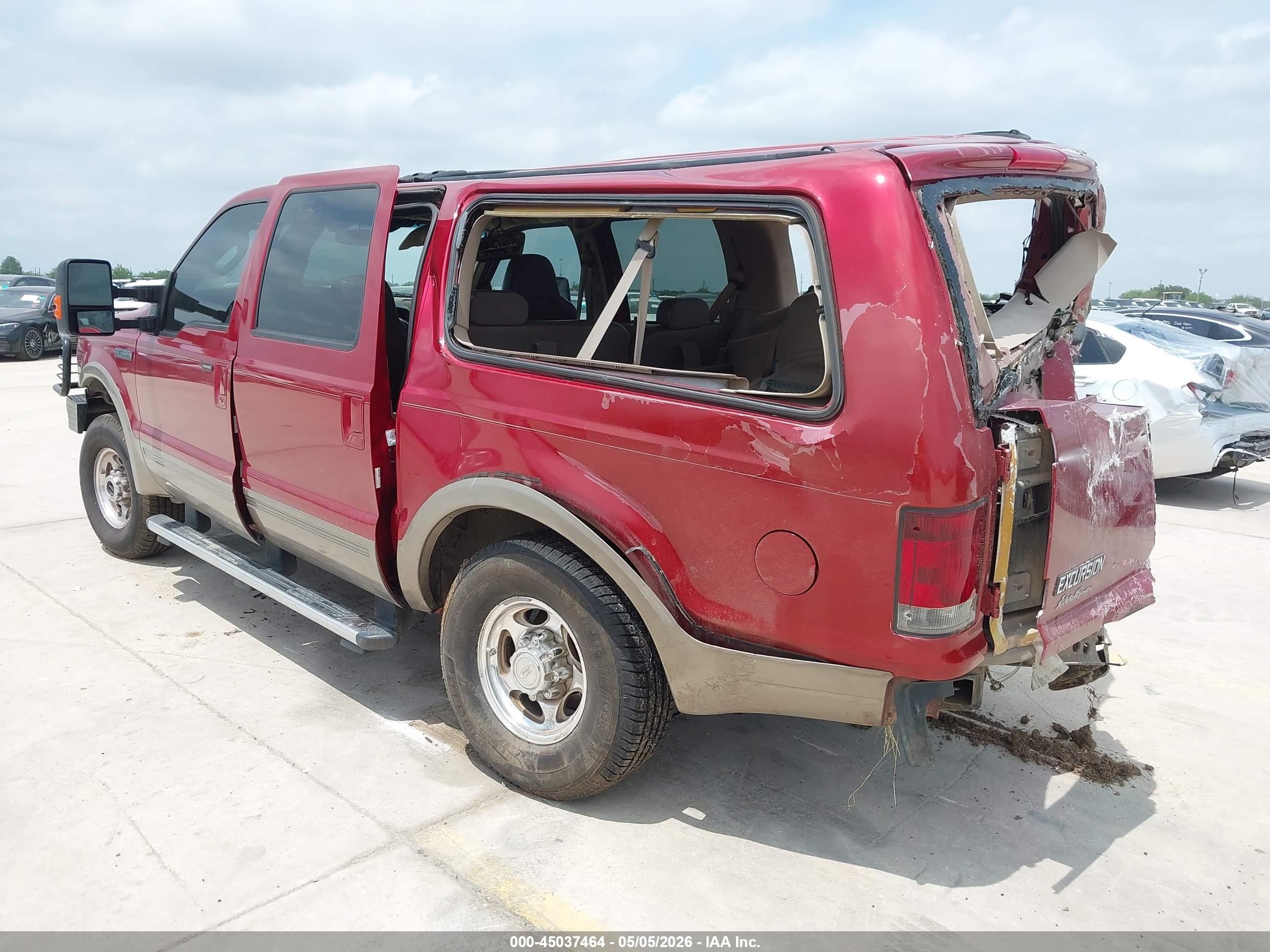 2004 Ford Excursion Eddie Bauer Red vin: 1FMSU45PX4EA91230