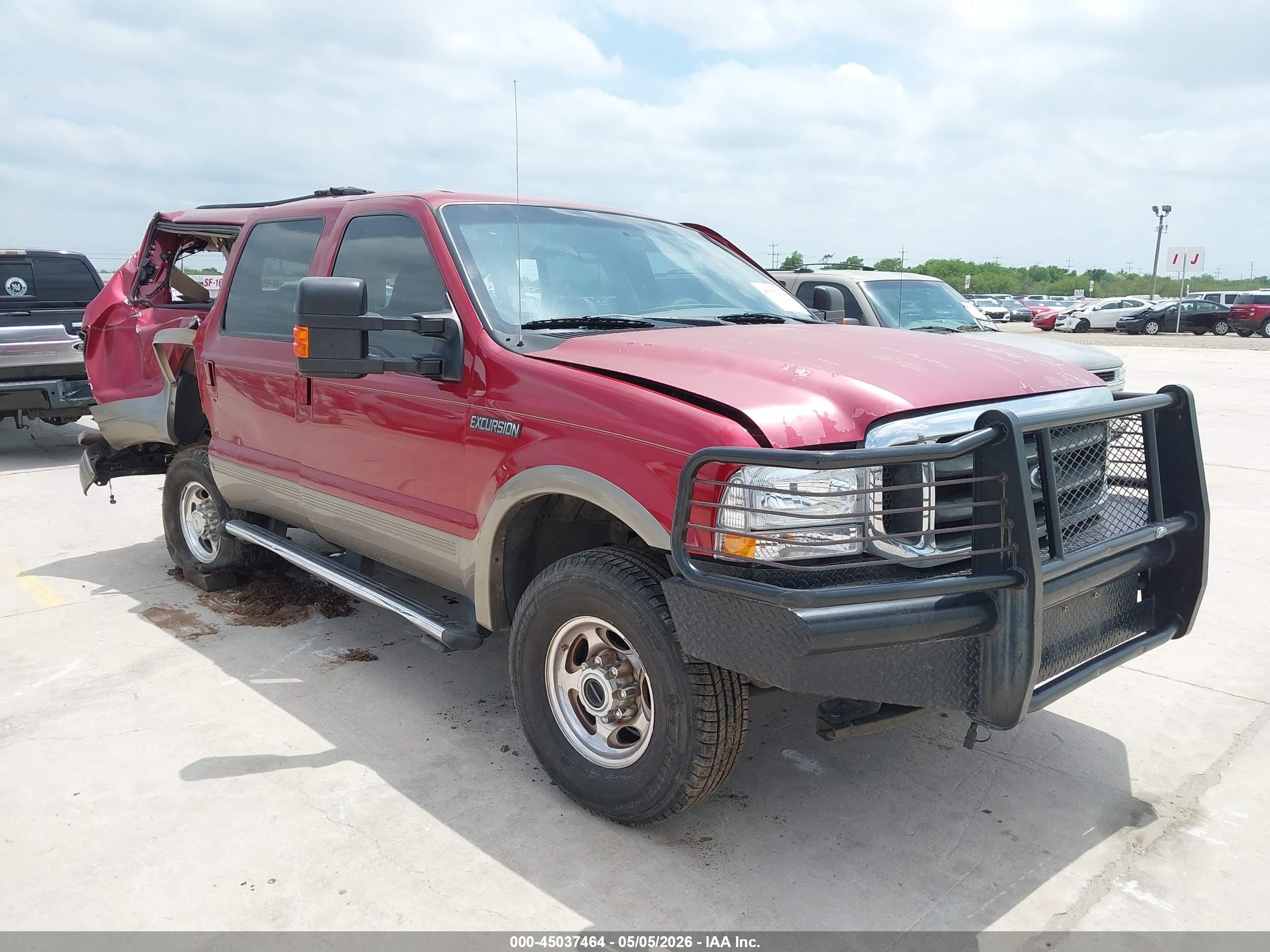 2004 Ford Excursion Eddie Bauer Red vin: 1FMSU45PX4EA91230