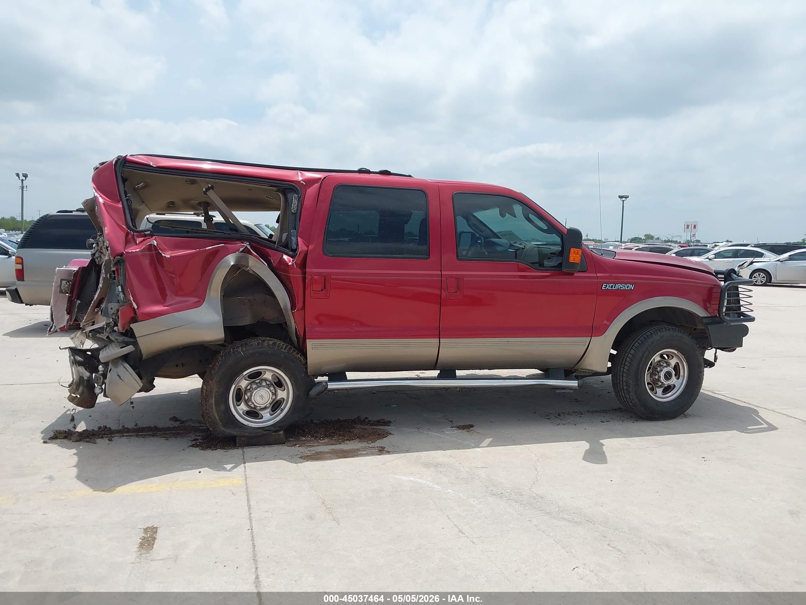 2004 Ford Excursion Eddie Bauer Red vin: 1FMSU45PX4EA91230