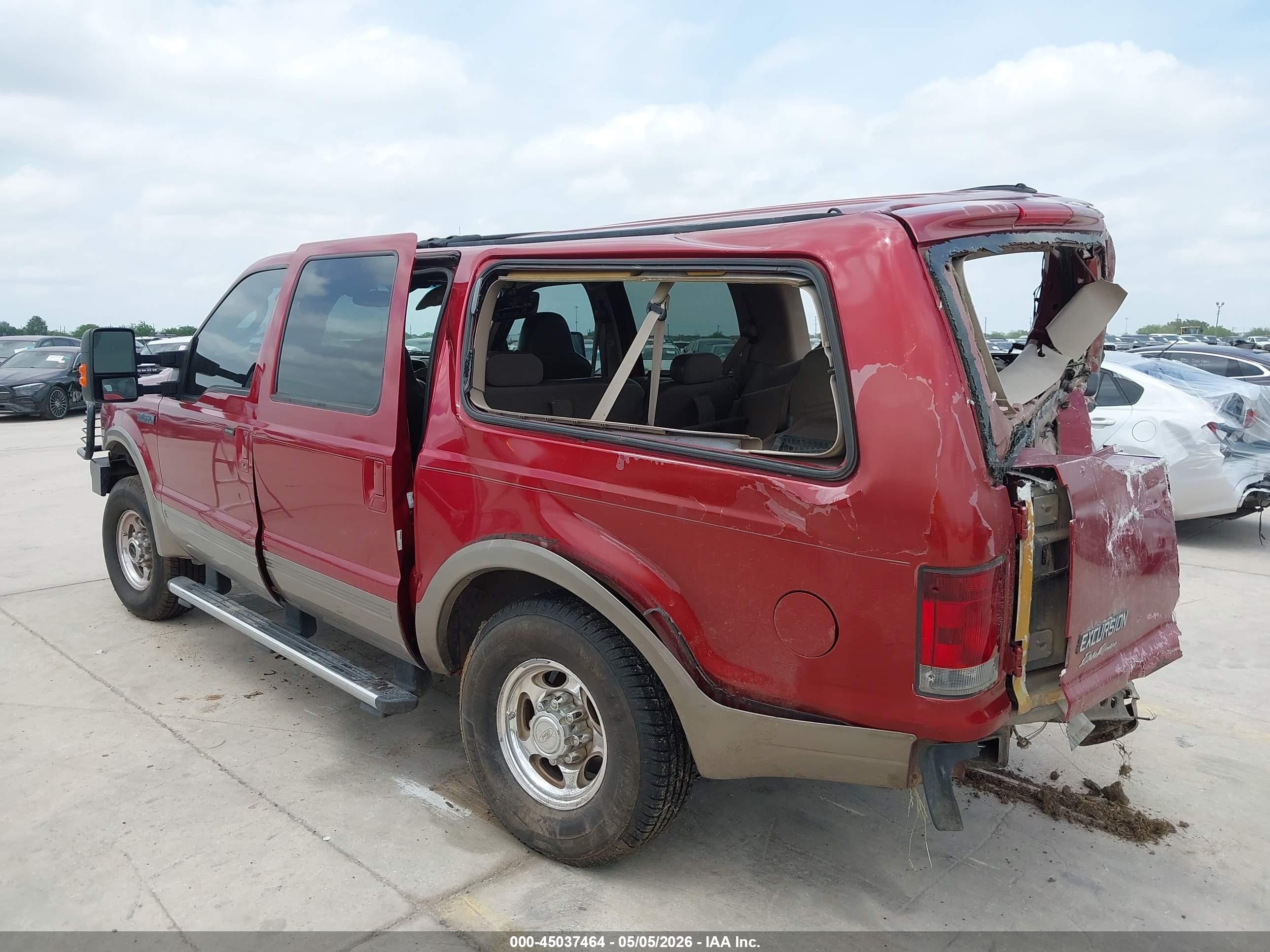 2004 Ford Excursion Eddie Bauer Red vin: 1FMSU45PX4EA91230
