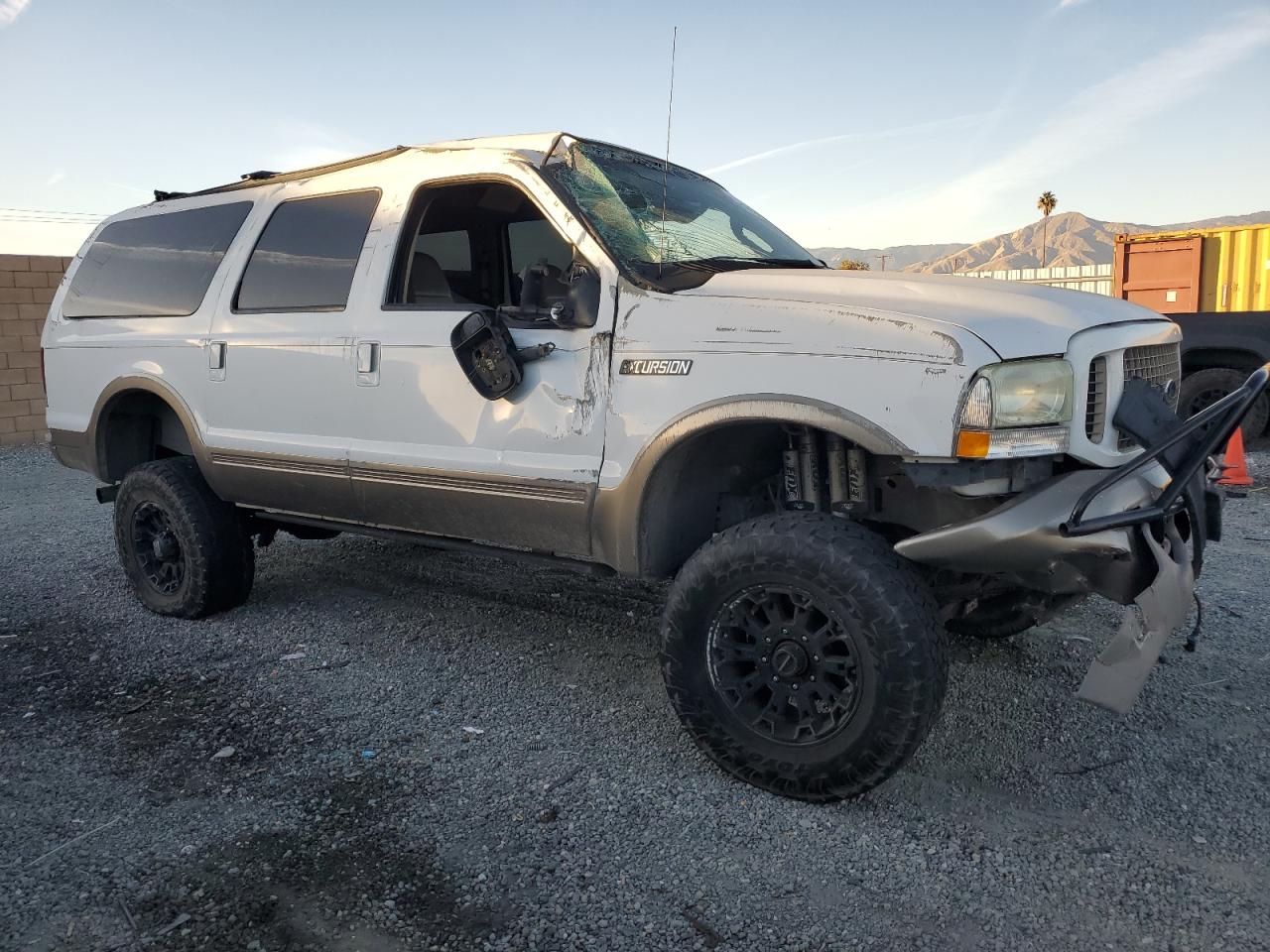 2004 Ford Excursion Eddie Bauer White vin: 1FMSU45PX4EB83535
