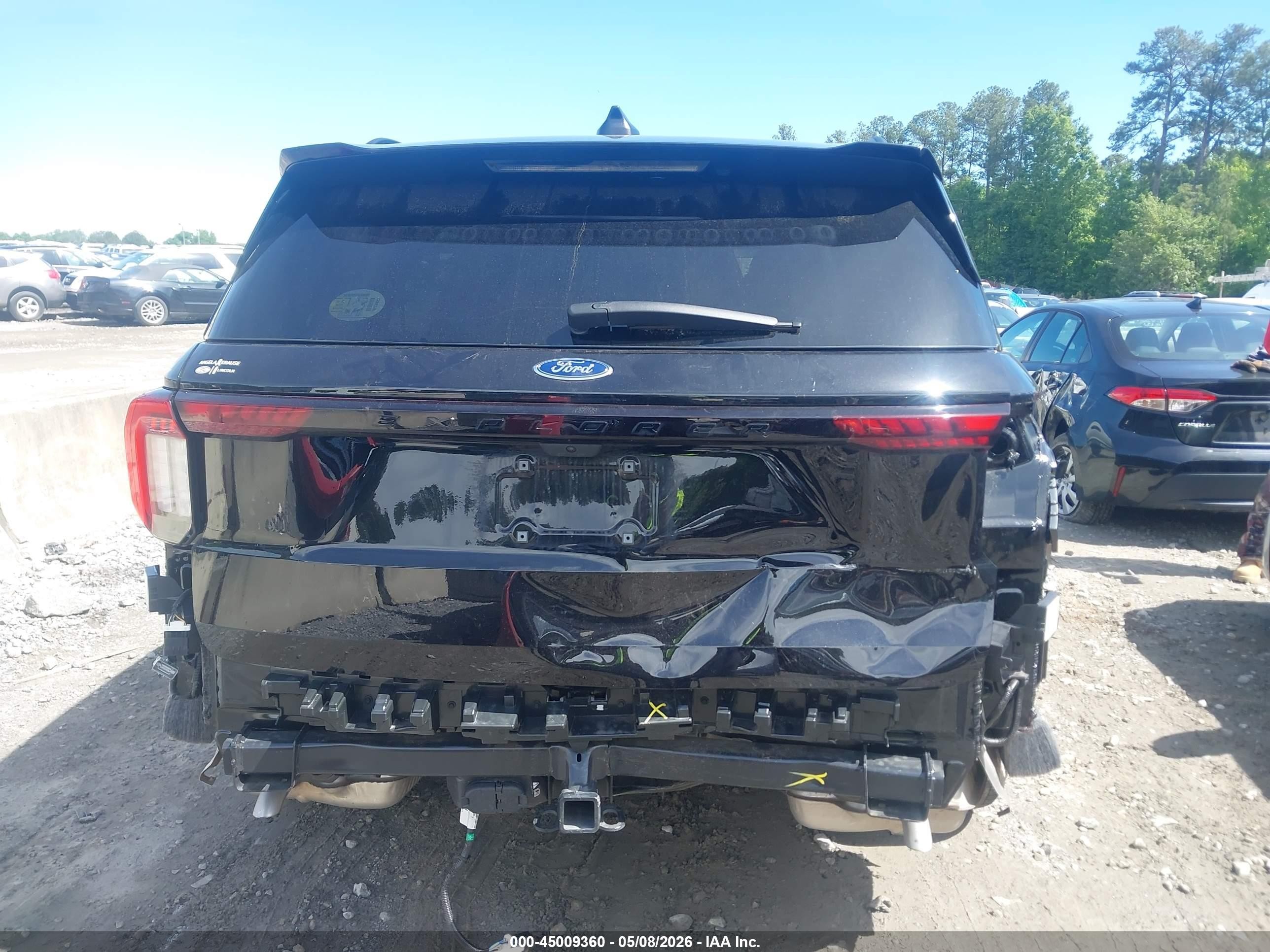 2025 Ford Explorer St-line Черный vin: 1FMUK7KH9SGC90199
