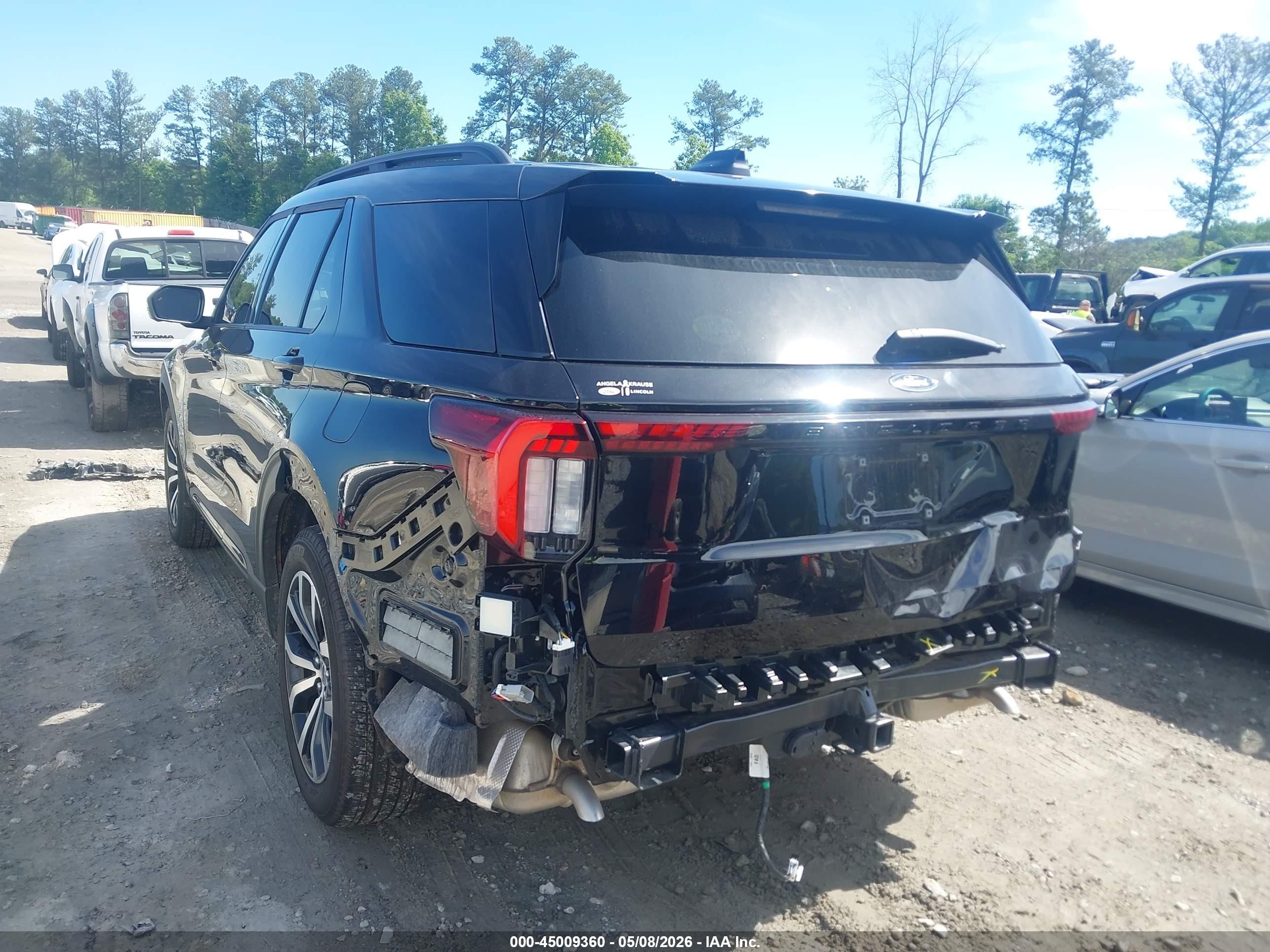 2025 Ford Explorer St-line Черный vin: 1FMUK7KH9SGC90199