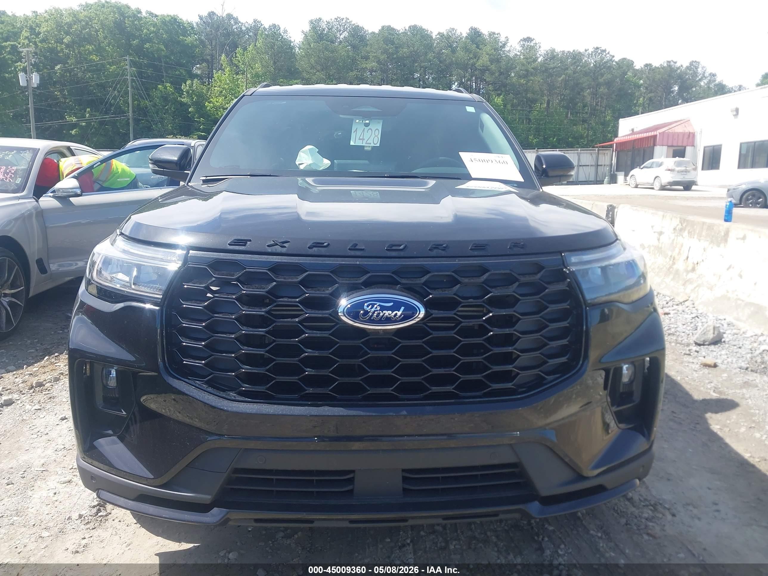 2025 Ford Explorer St-line Черный vin: 1FMUK7KH9SGC90199