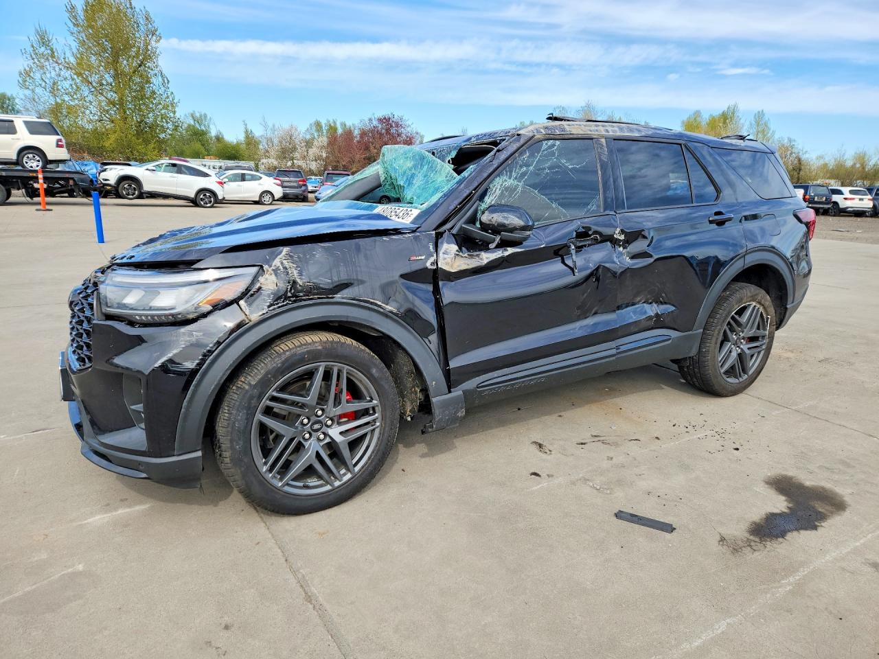 2025 Ford Explorer St-line Black vin: 1FMUK8KH1SGA97731