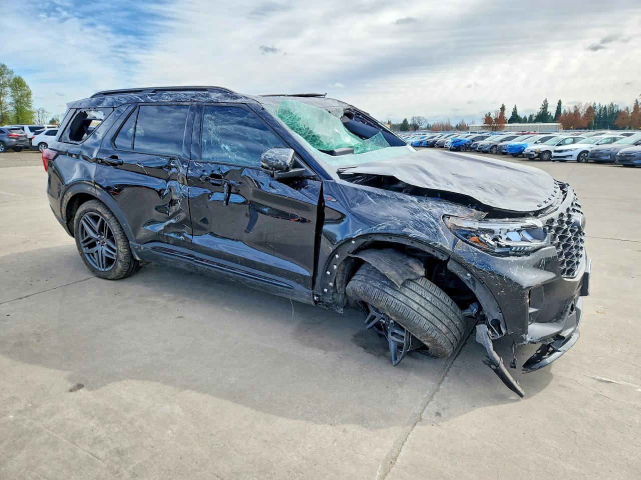 2025 Ford Explorer St-line Черный vin: 1FMUK8KH1SGA97731