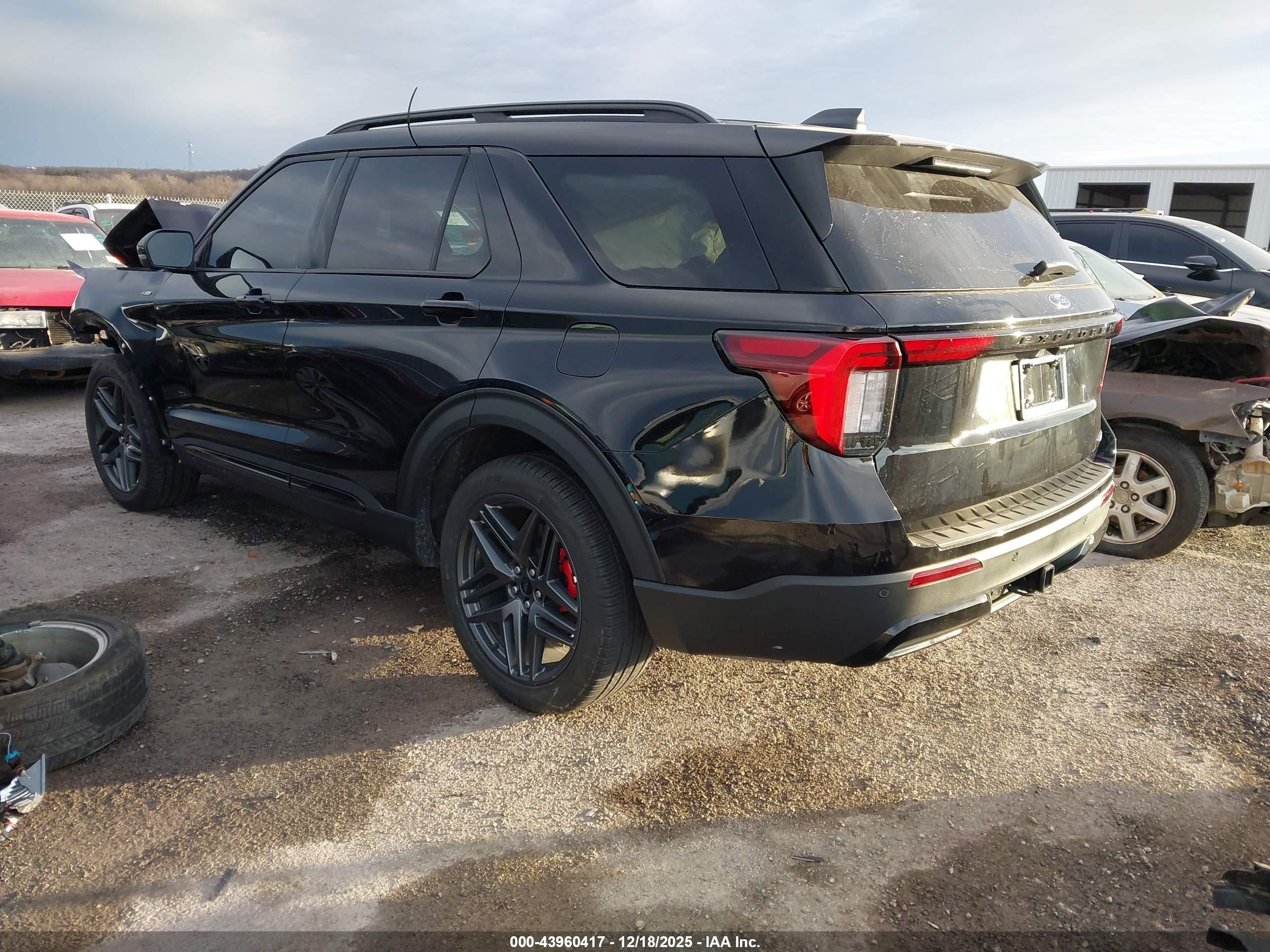 2025 Ford Explorer St-line Black vin: 1FMUK8KH9SGC29781