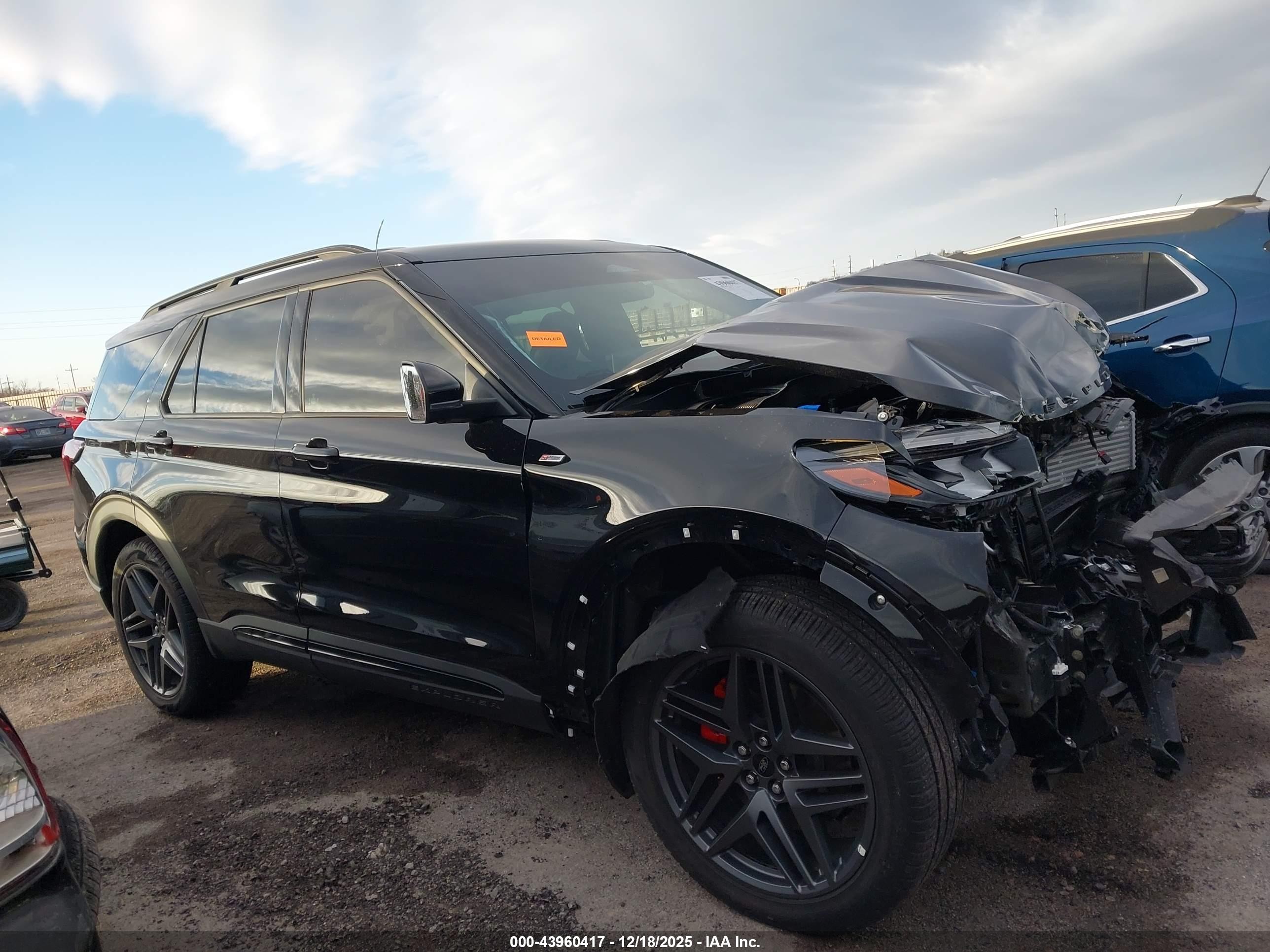 2025 Ford Explorer St-line Black vin: 1FMUK8KH9SGC29781