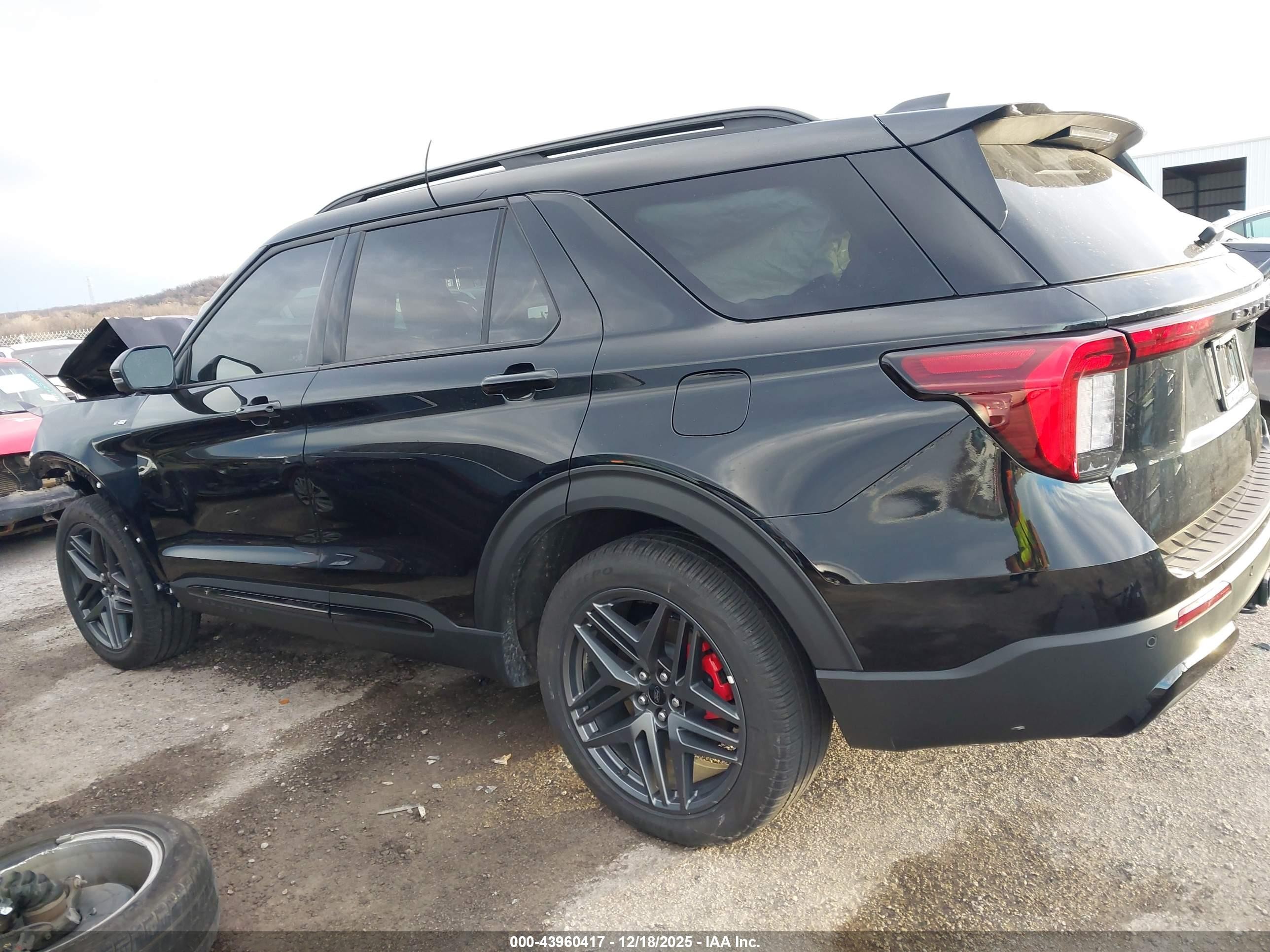 2025 Ford Explorer St-line Black vin: 1FMUK8KH9SGC29781