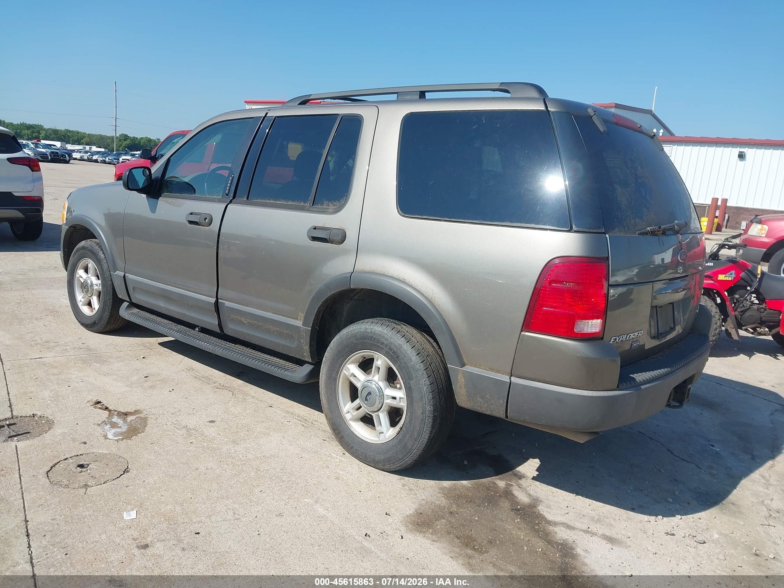 2003 Ford Explorer Xlt/xlt Sport/nbx Gray vin: 1FMVU73W13ZB21961