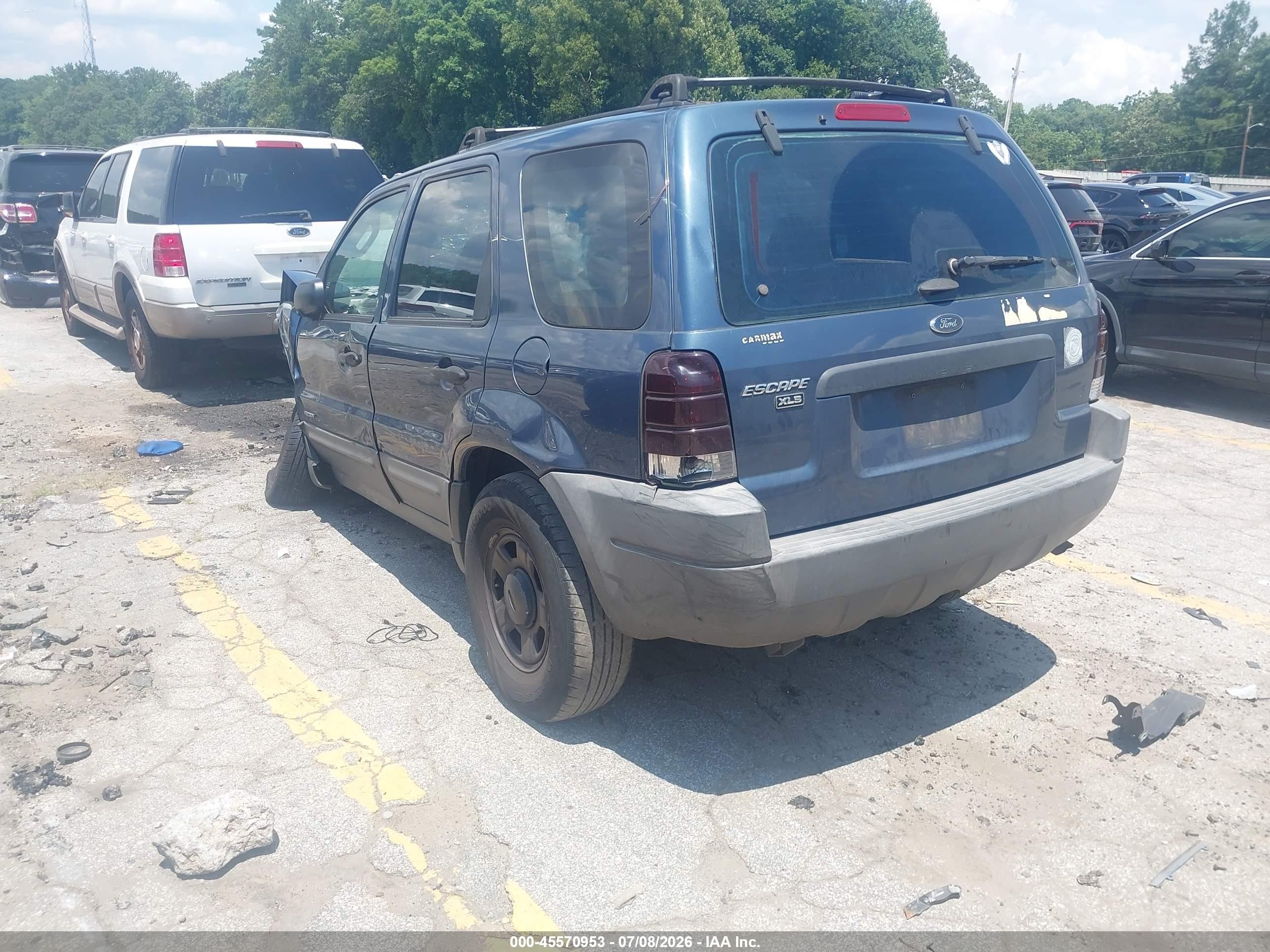 2001 Ford Escape Xls Синий vin: 1FMYU01101KA80934
