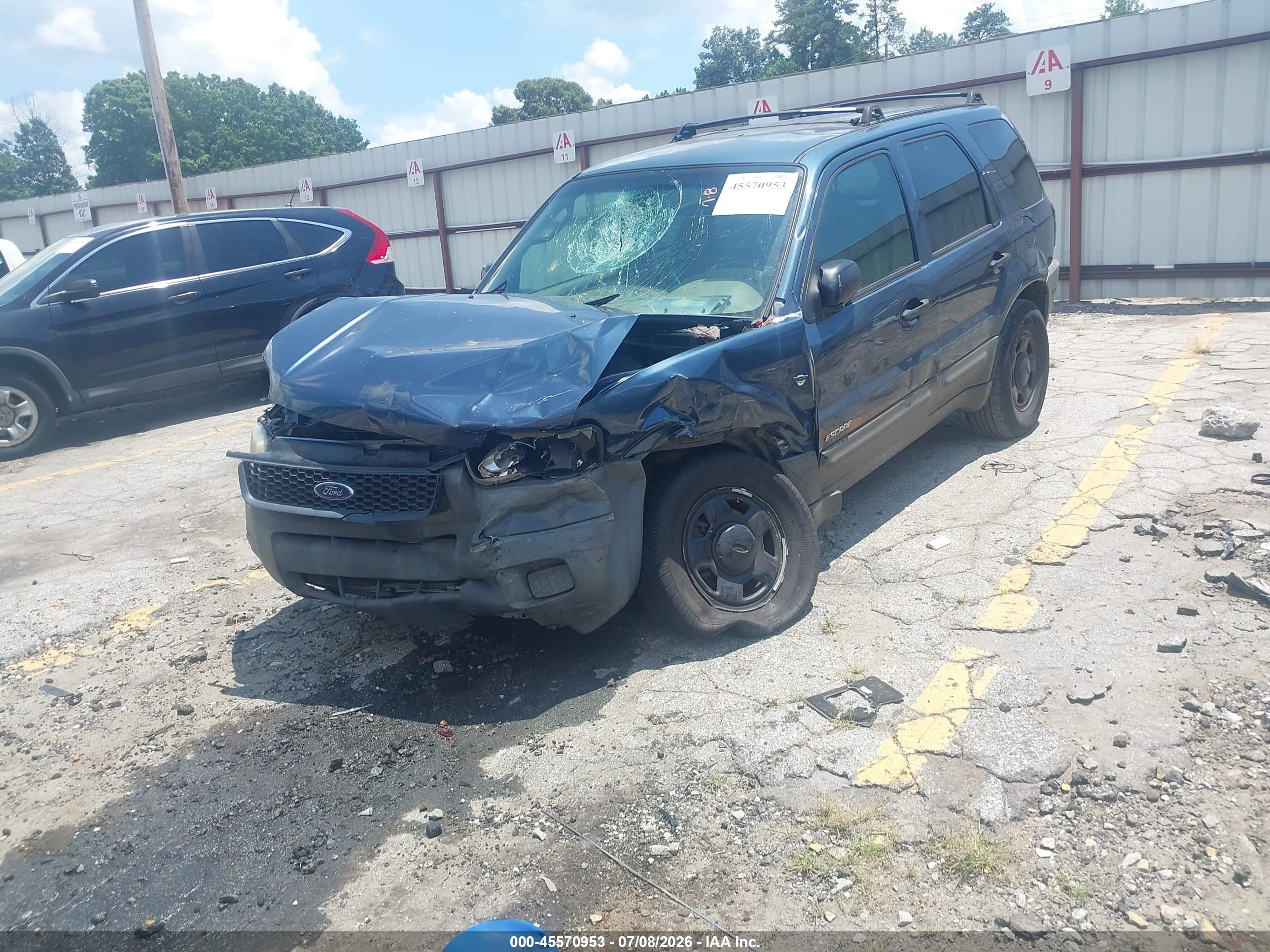 2001 Ford Escape Xls Синий vin: 1FMYU01101KA80934
