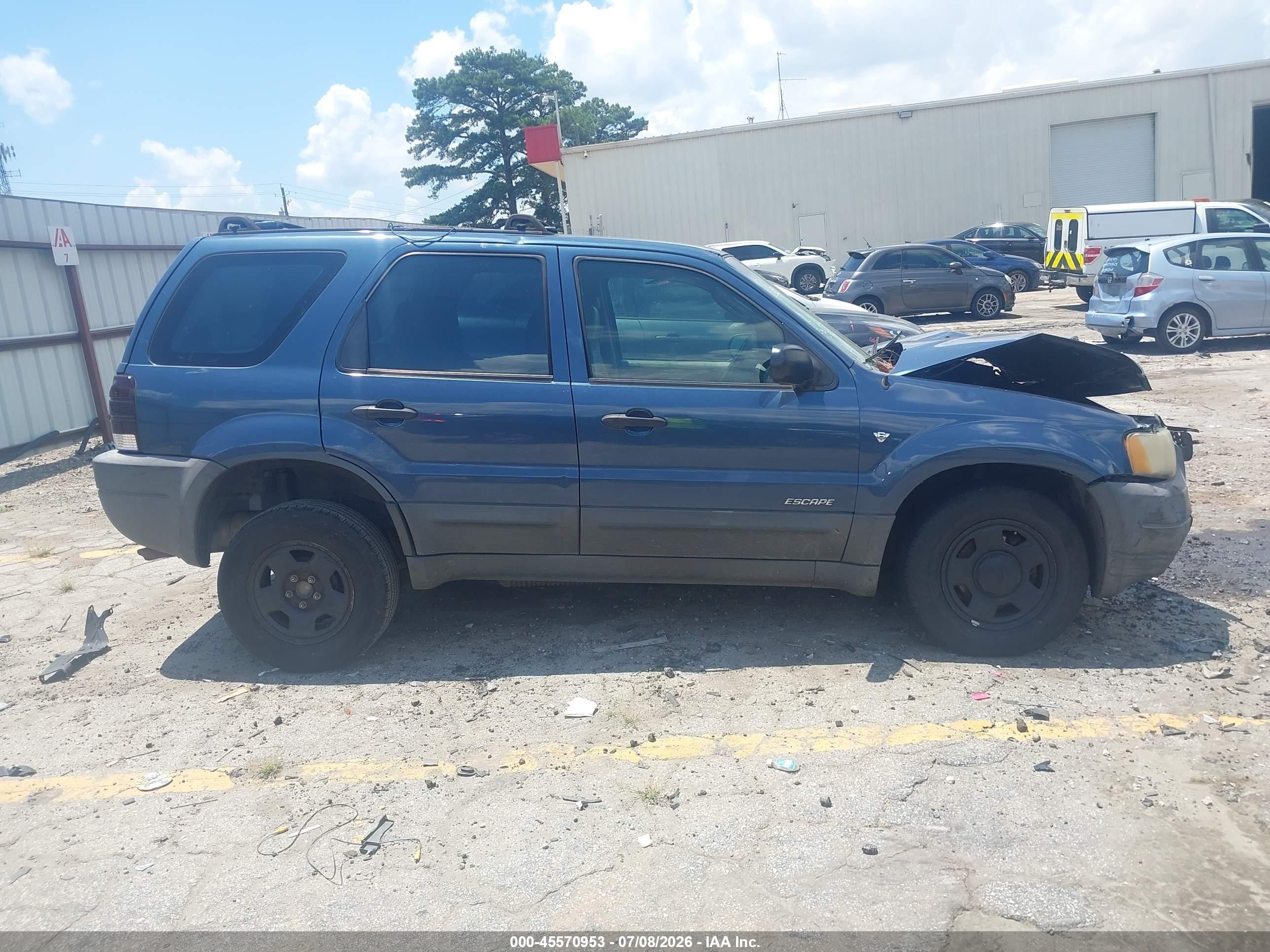 2001 Ford Escape Xls Синий vin: 1FMYU01101KA80934