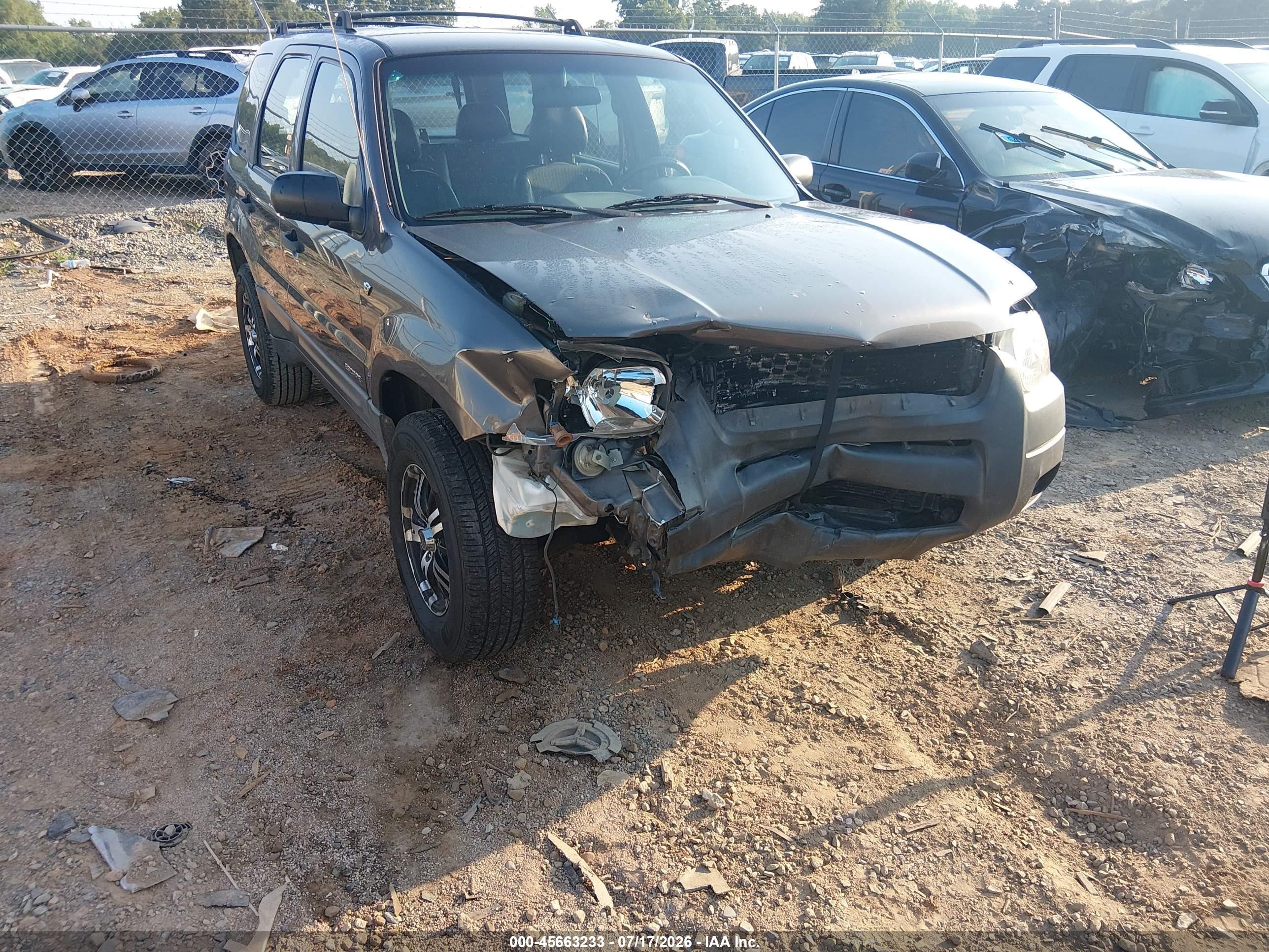 2002 Ford Escape Xls Gray vin: 1FMYU01102KC15248