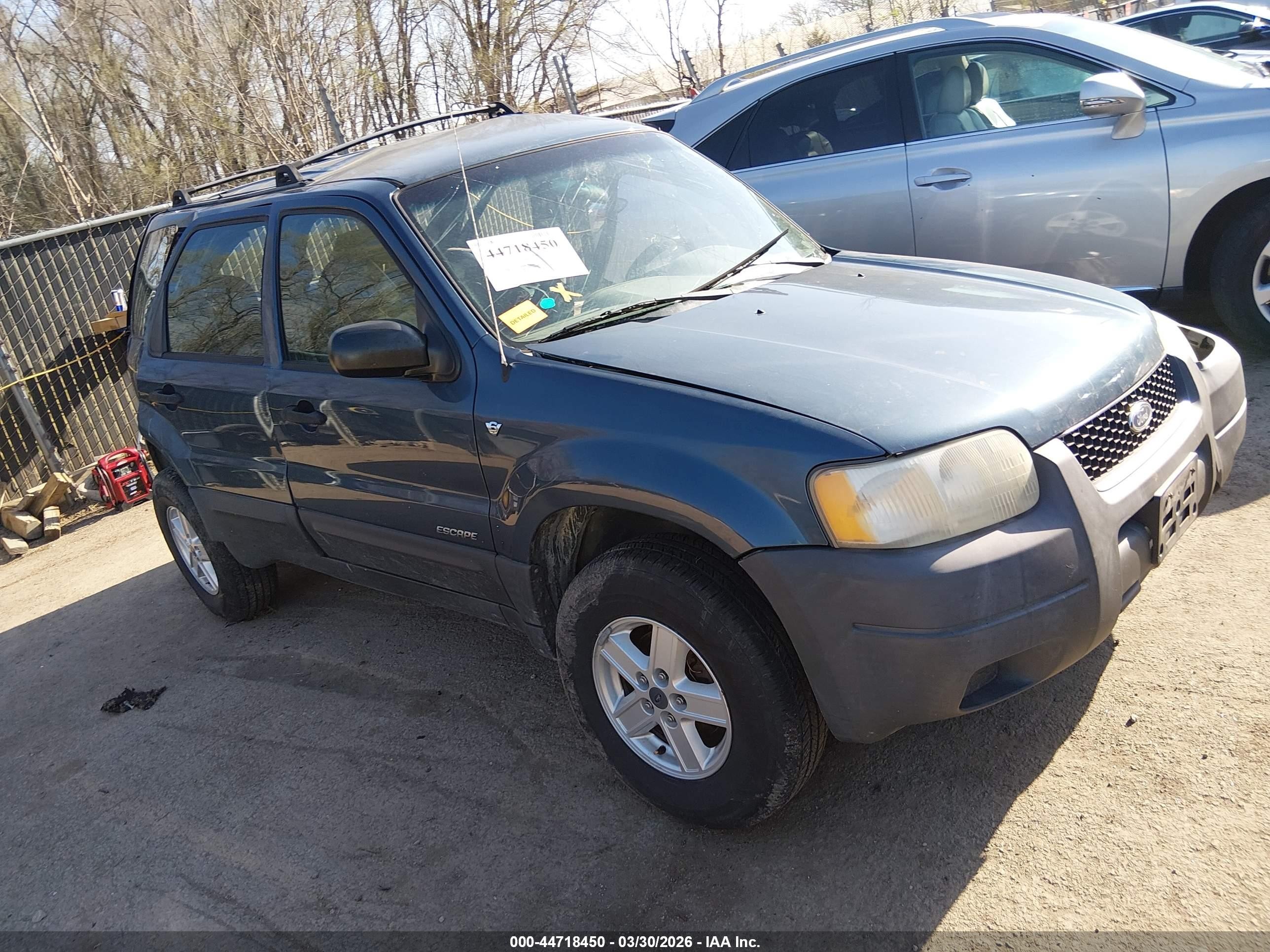 2001 Ford Escape Xls Blue vin: 1FMYU01111KA48512