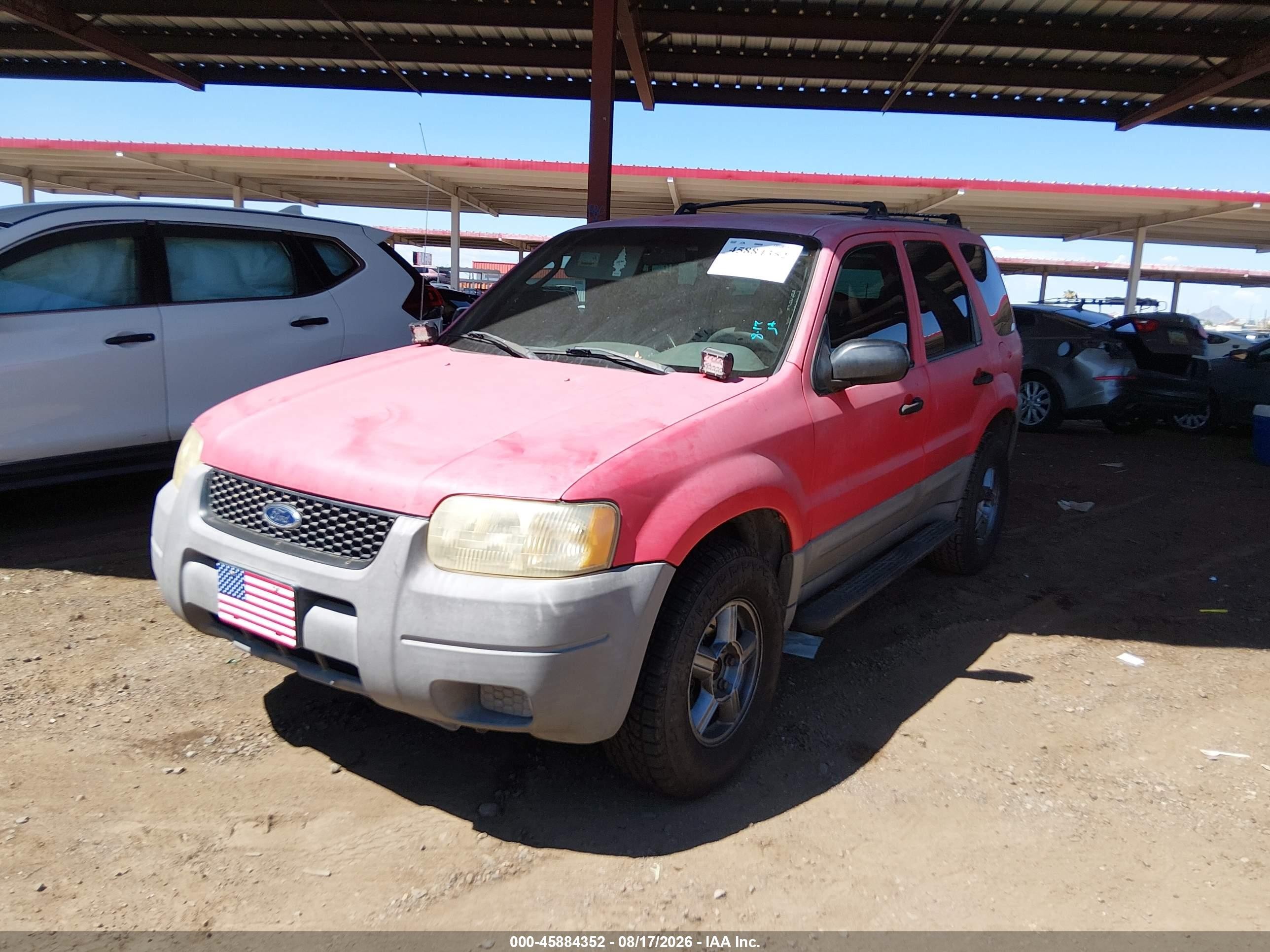 2001 Ford Escape Xls Red vin: 1FMYU01171KA74905