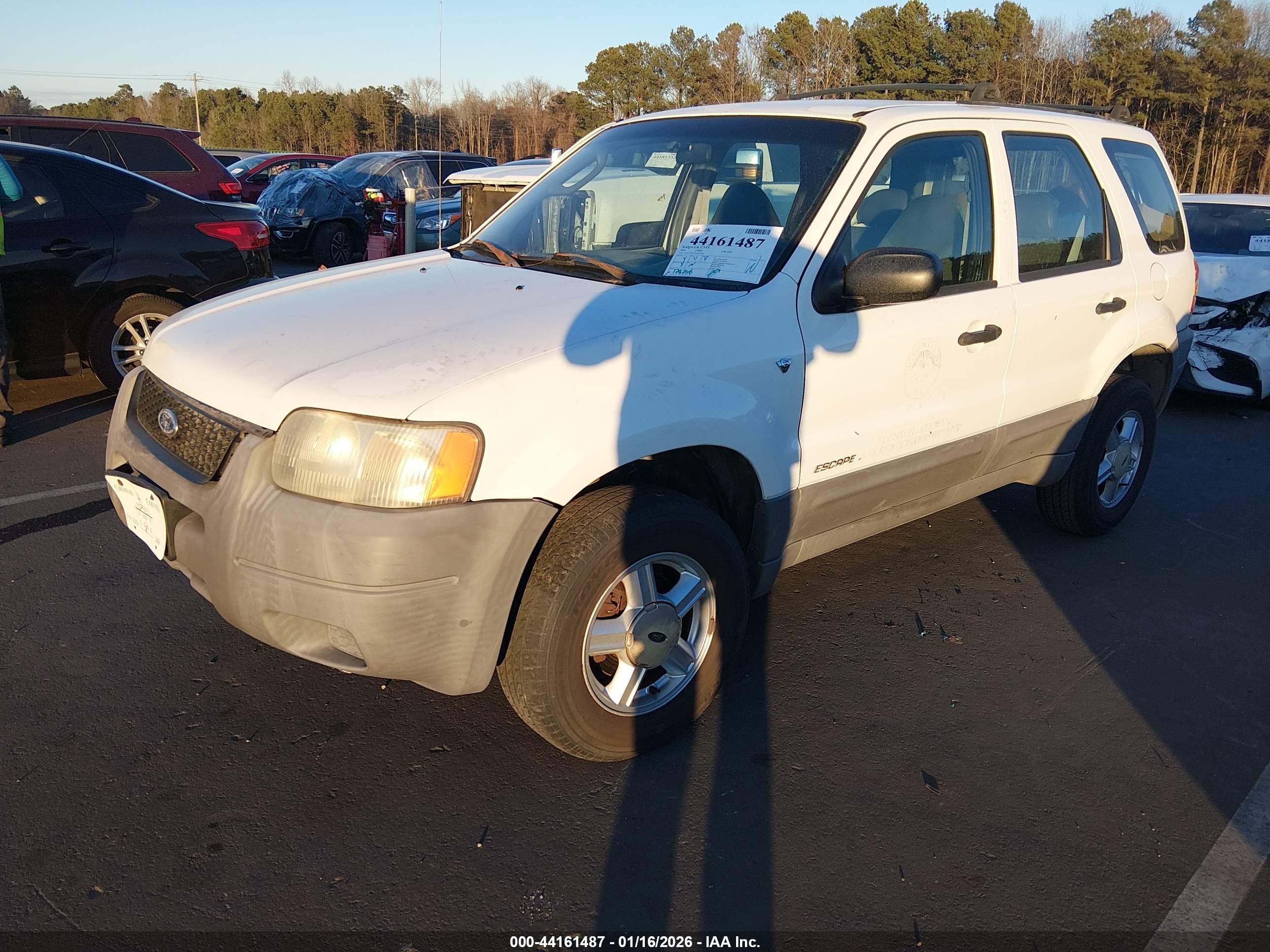 2001 Ford Escape Xls Белый vin: 1FMYU01191KD91794