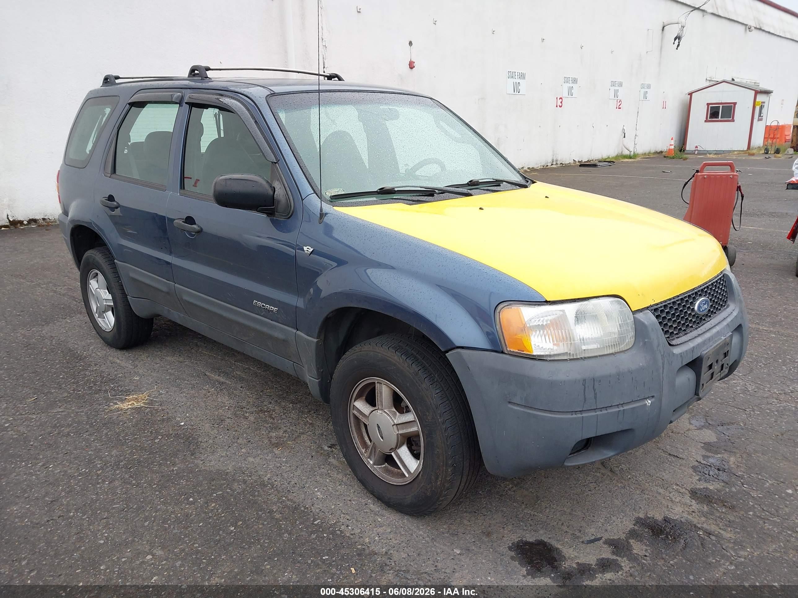 2001 Ford Escape Xls Blue vin: 1FMYU011X1KB51671