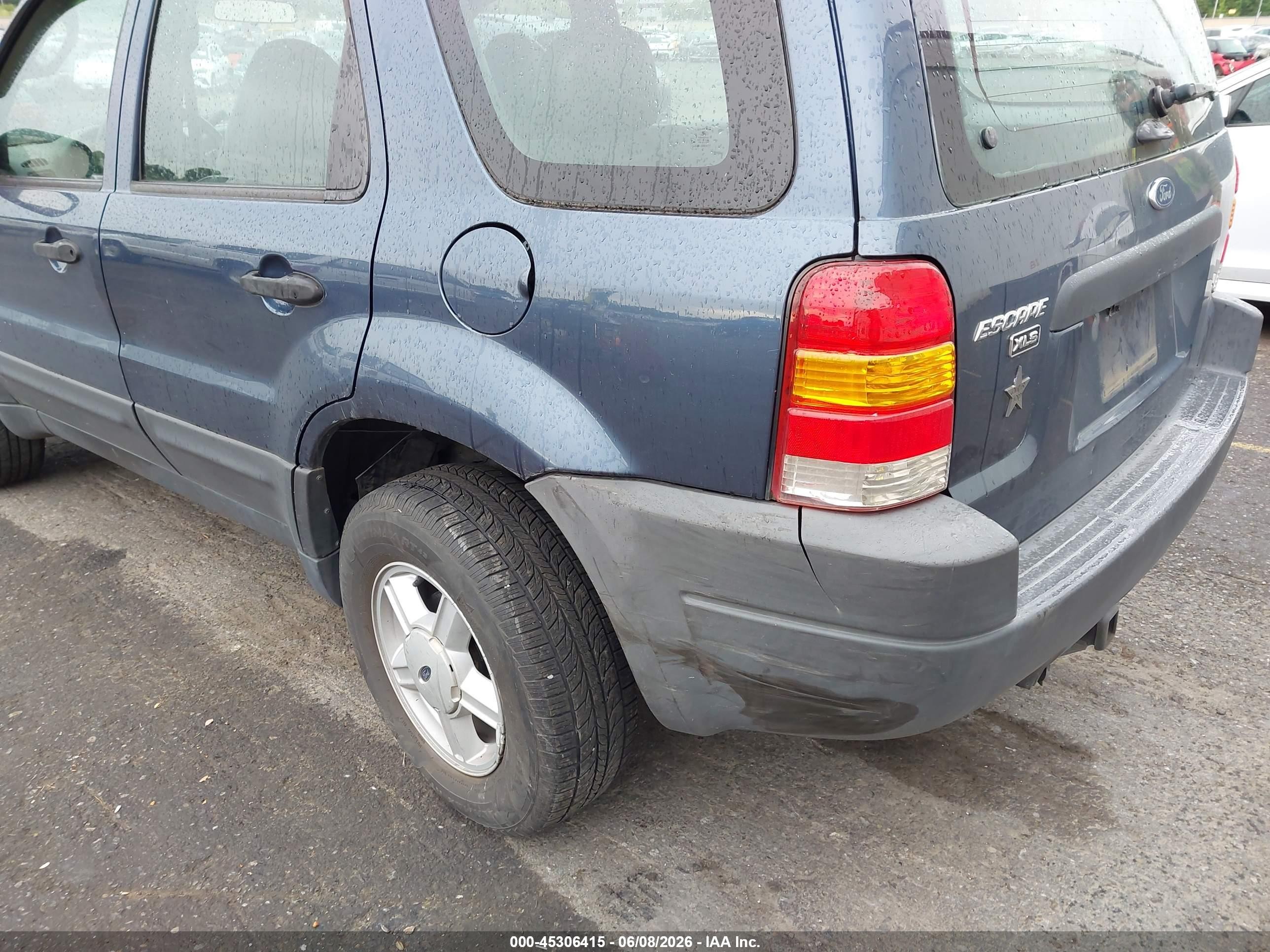 2001 Ford Escape Xls Blue vin: 1FMYU011X1KB51671
