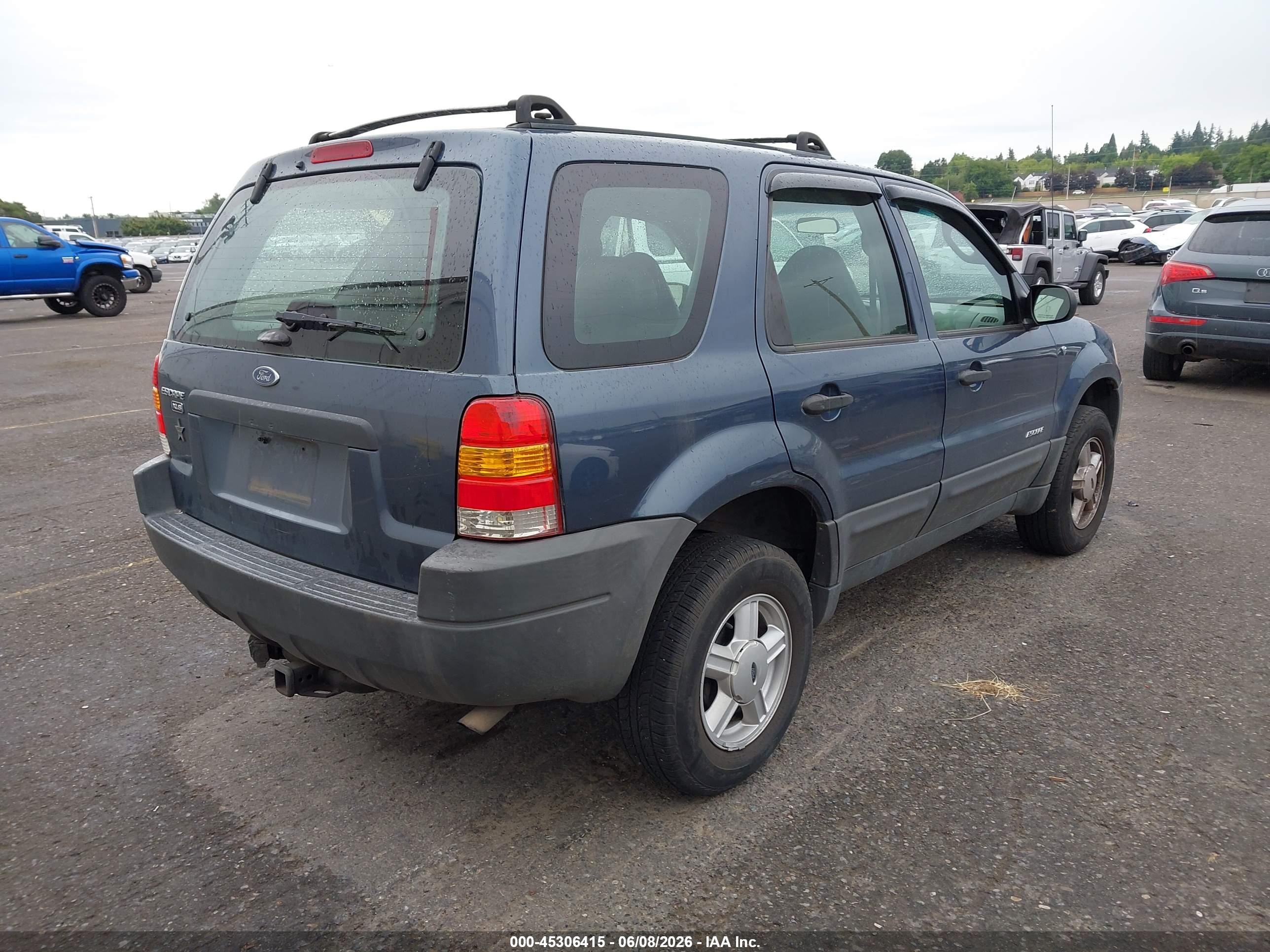 2001 Ford Escape Xls Blue vin: 1FMYU011X1KB51671