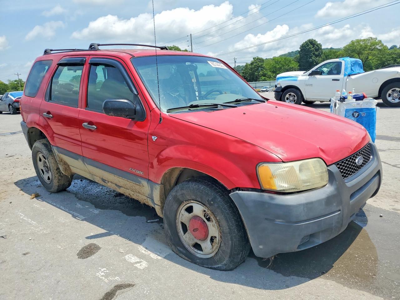 2002 Ford Escape Xls Red vin: 1FMYU011X2KB70173