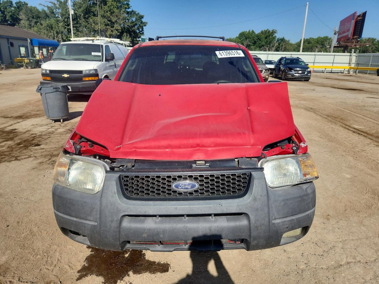 2002 Ford Escape Xls Red vin: 1FMYU02122KD81365