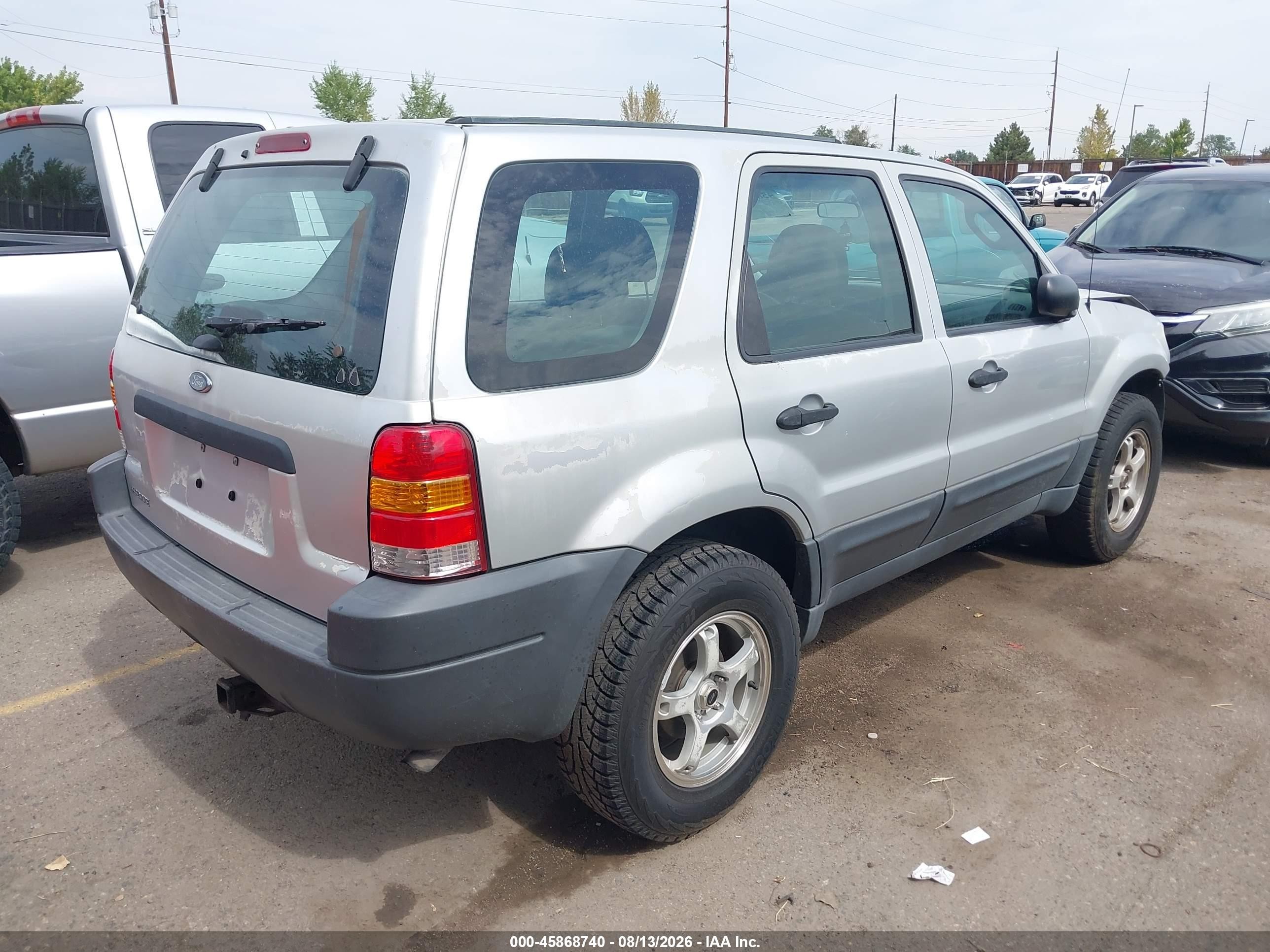 2004 Ford Escape Xls Gray vin: 1FMYU02124KA38834