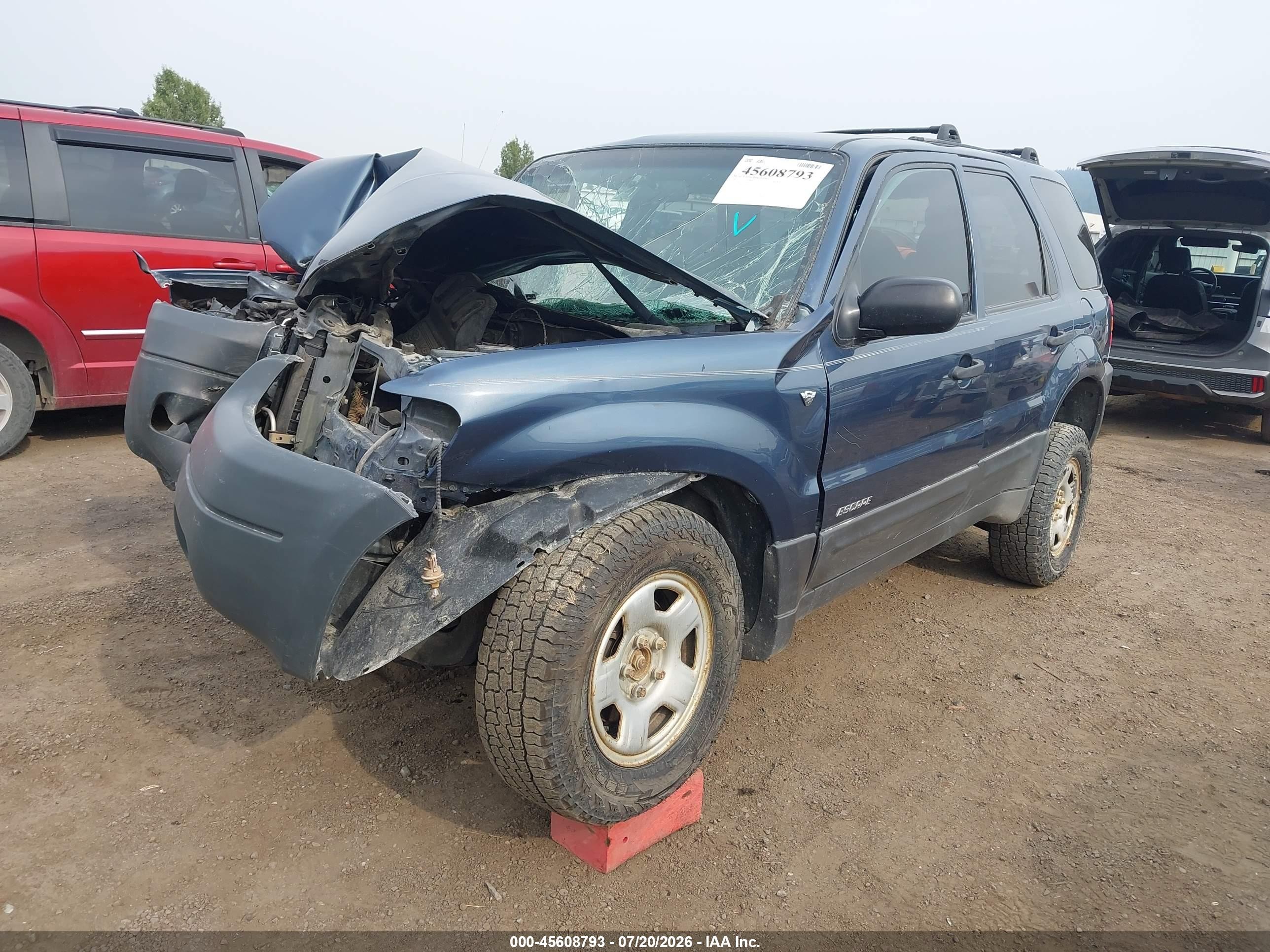 2001 Ford Escape Xls Light Blue vin: 1FMYU02131KA58151