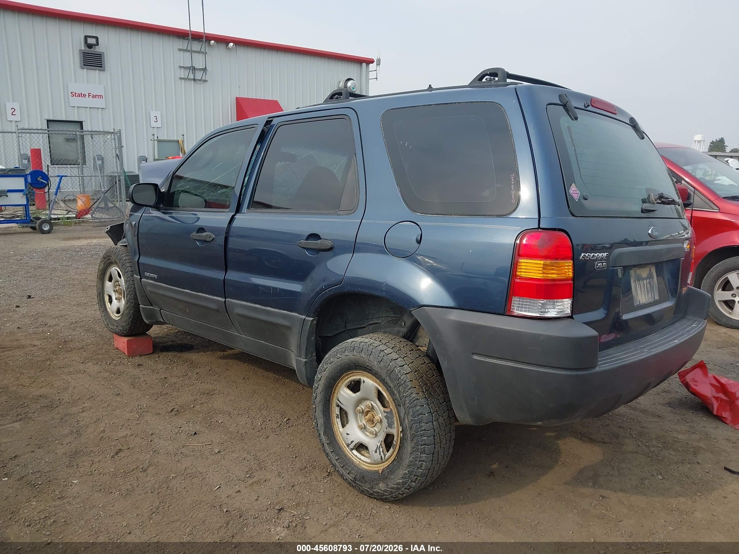 2001 Ford Escape Xls Light Blue vin: 1FMYU02131KA58151
