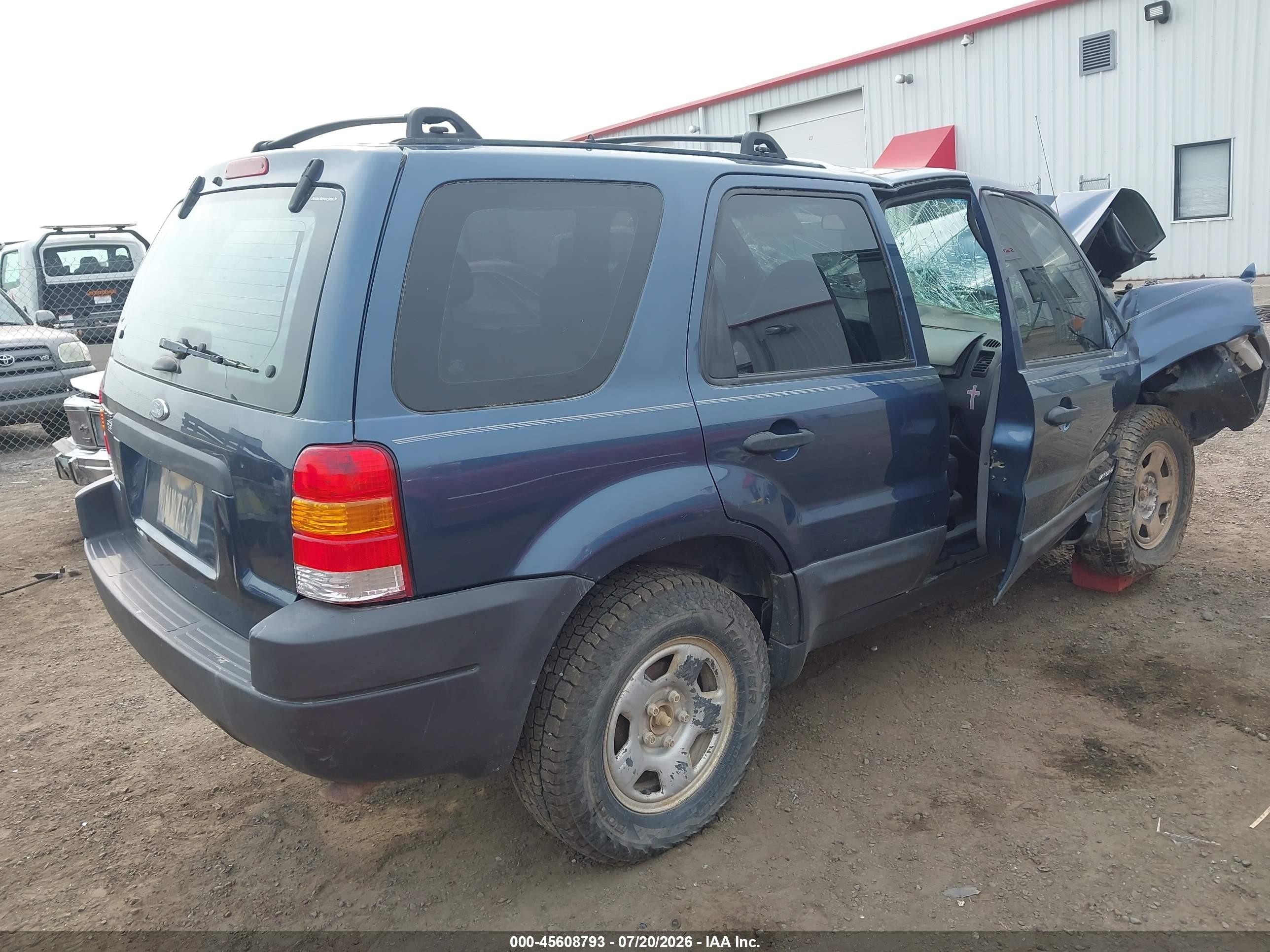 2001 Ford Escape Xls Light Blue vin: 1FMYU02131KA58151