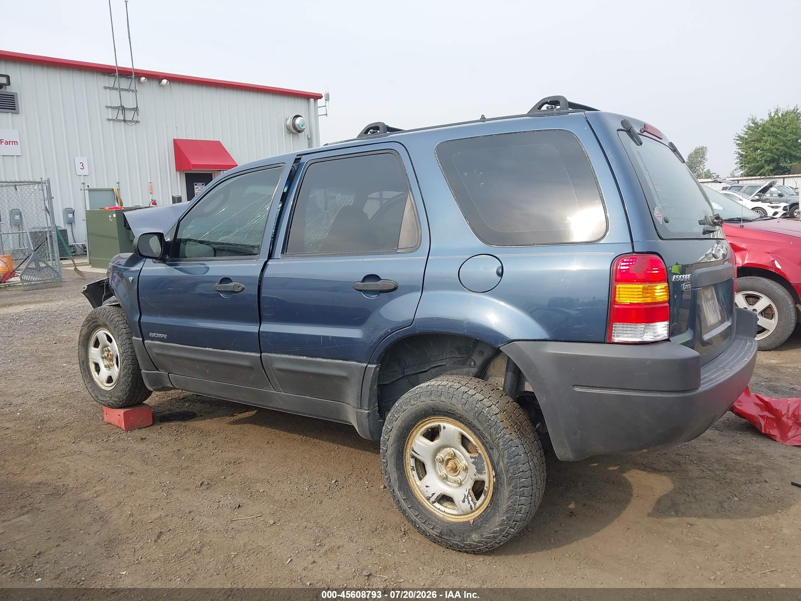 2001 Ford Escape Xls Light Blue vin: 1FMYU02131KA58151