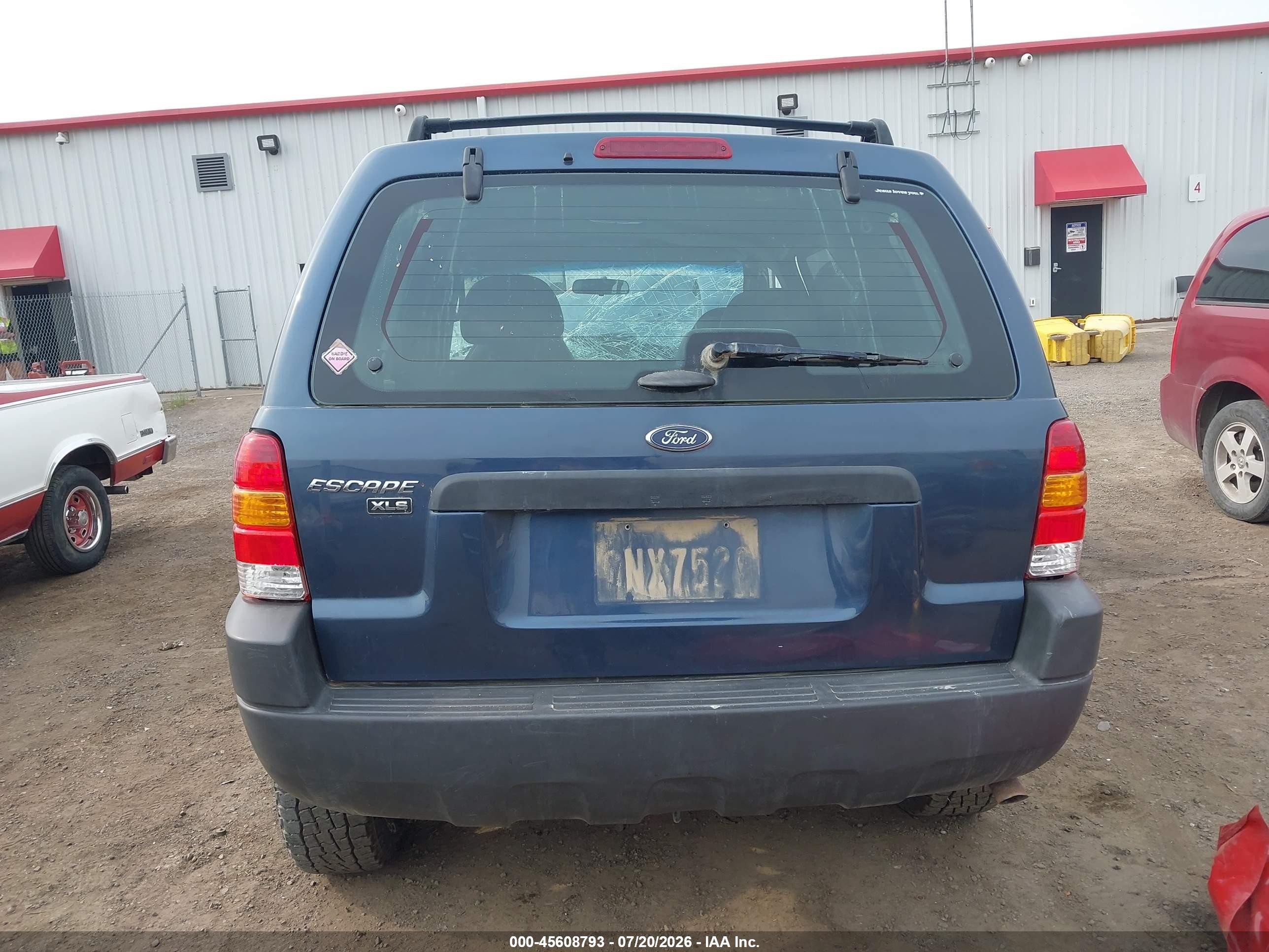 2001 Ford Escape Xls Light Blue vin: 1FMYU02131KA58151