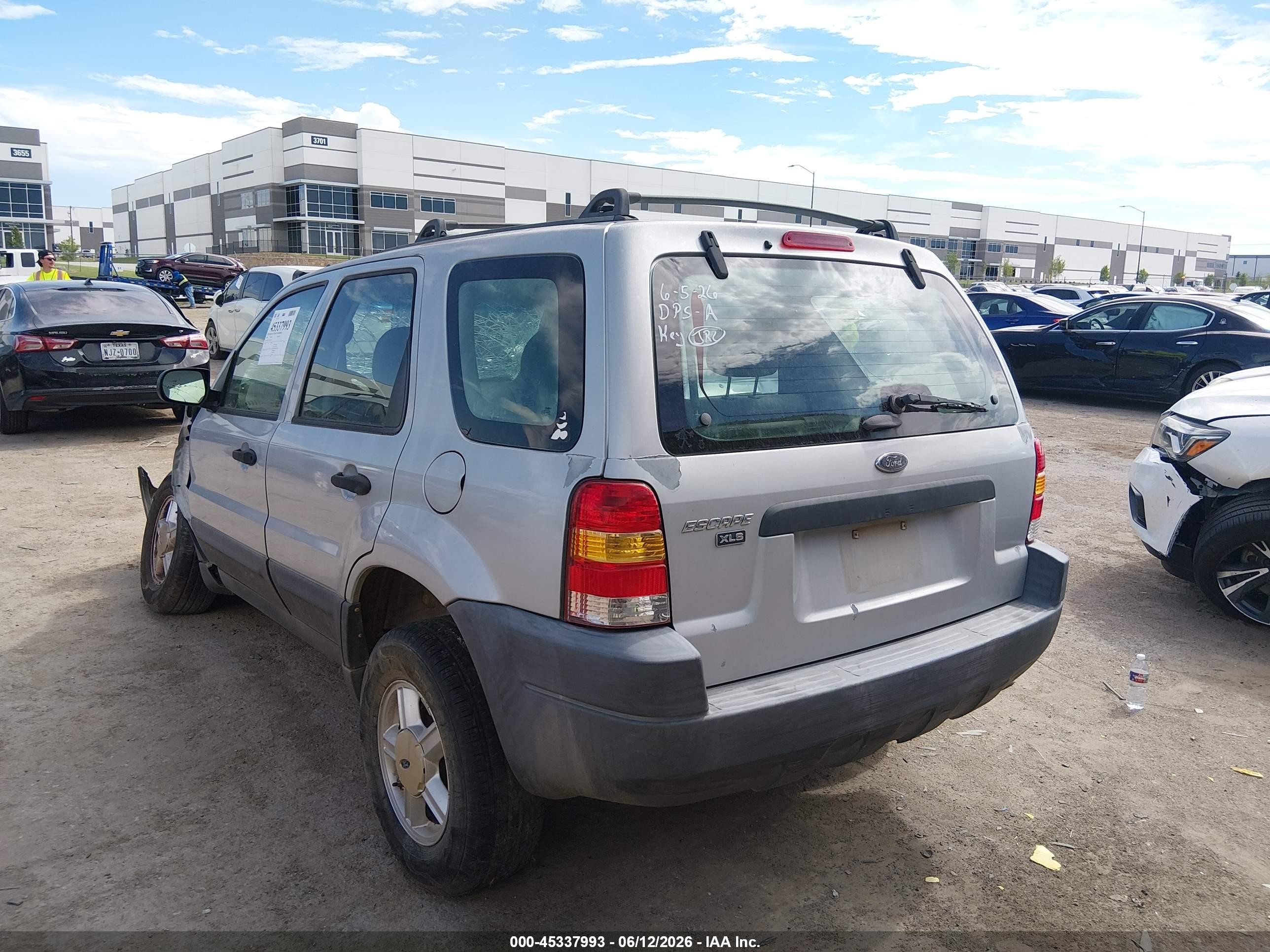 2003 Ford Escape Xls Silver vin: 1FMYU02143KA40745