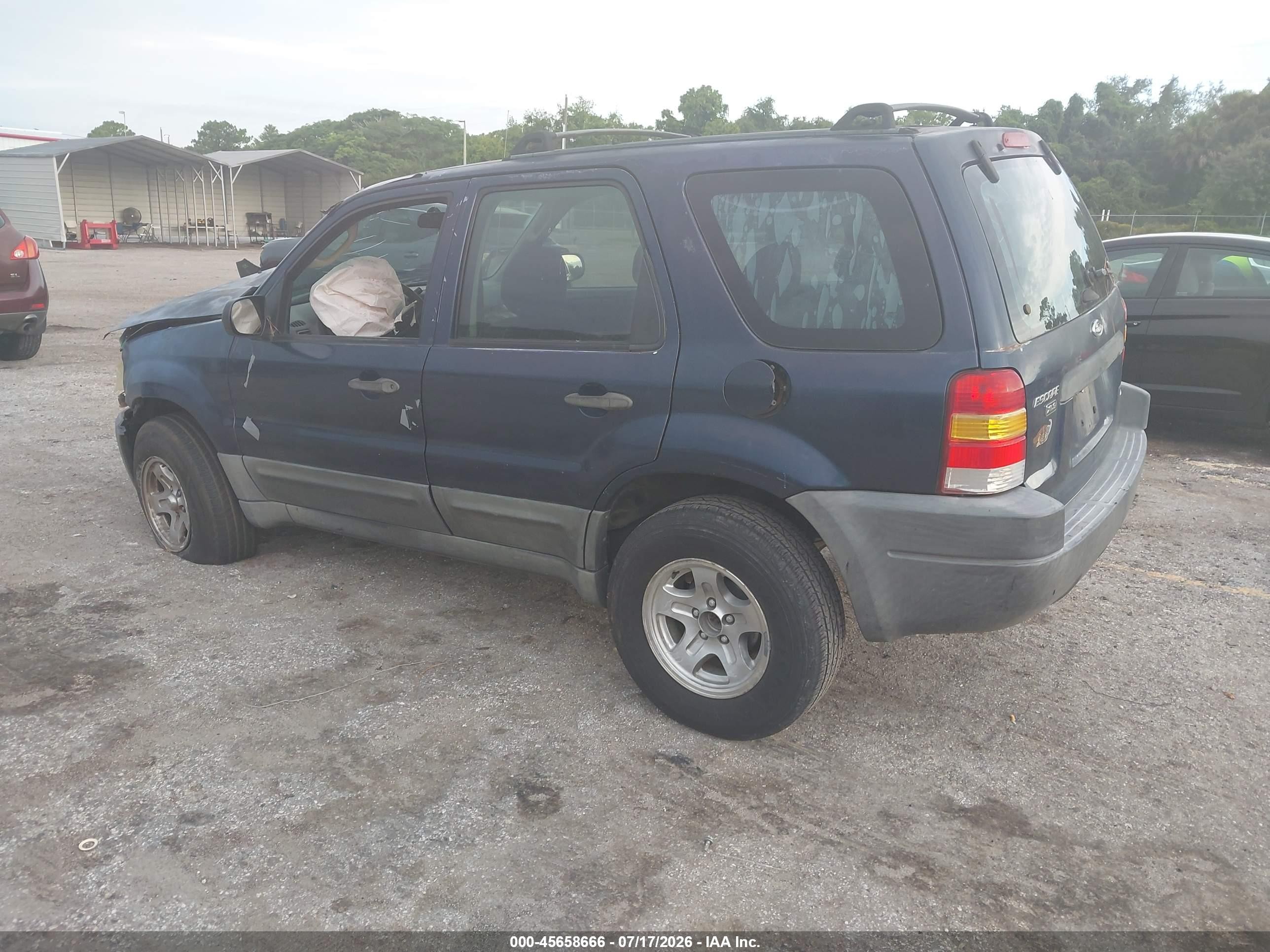 2003 Ford Escape Xls Dark Blue vin: 1FMYU02153KA91414