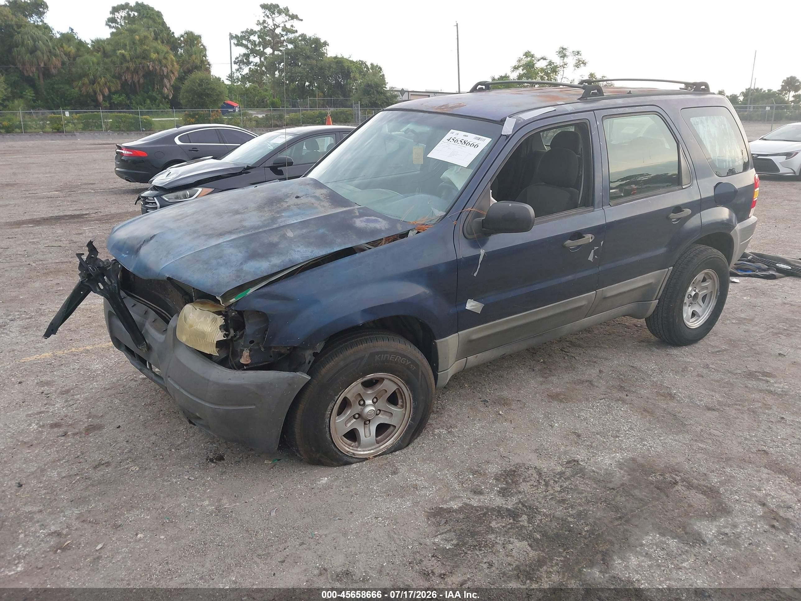 2003 Ford Escape Xls Dark Blue vin: 1FMYU02153KA91414