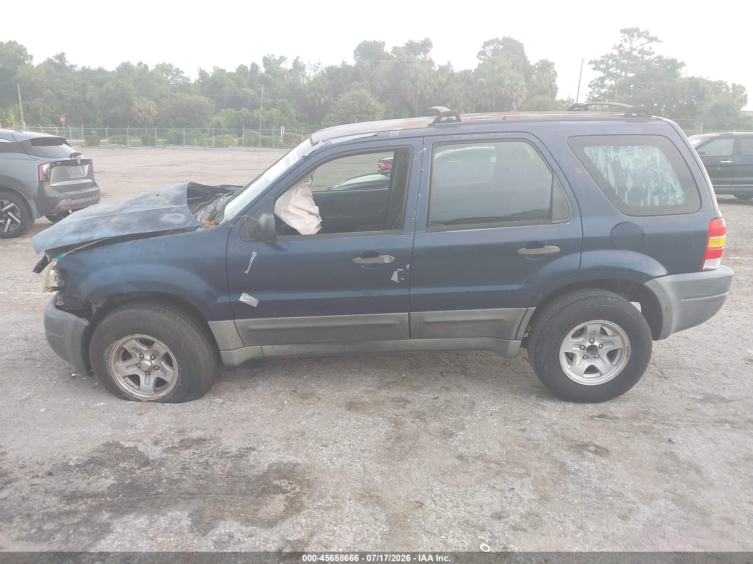 2003 Ford Escape Xls Dark Blue vin: 1FMYU02153KA91414